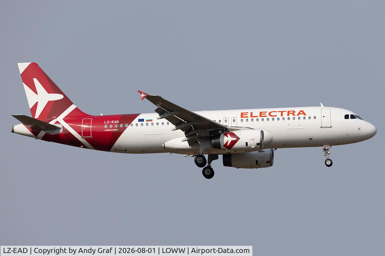 Aircraft LZ-EAD, 2006 Airbus A320-232, c/n 2717, Electra A320, at LOWW, photo by Andy Graf
