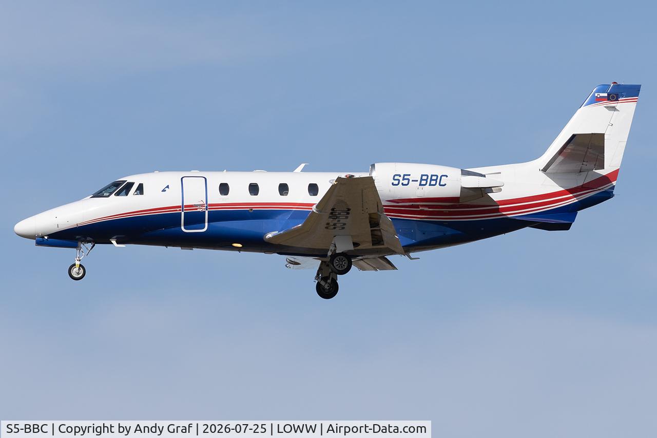 Aircraft S5-BBC, 2014 Cessna 560 Citation Excel XLS+, c/n 560-6173, Untitled Cessna 560, at LOWW, photo by Andy Graf