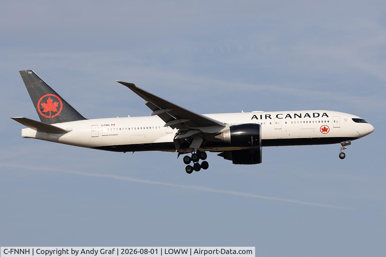 Aircraft C-FNNH, 2008 Boeing 777-233/LR, c/n 35247, Air Canada 777-200, at LOWW, photo by Andy Graf