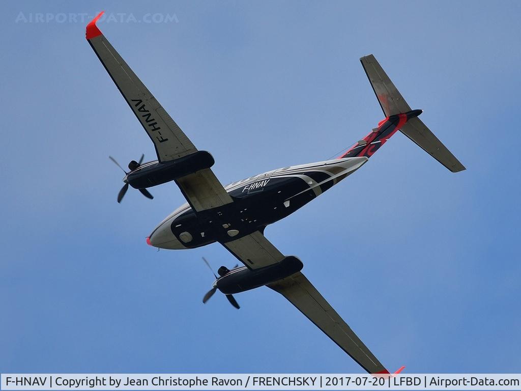 Aircraft F-HNAV, 2013 Beechcraft B200GT King Air, c/n BY-175, DGAC Direction Générale de l'Aviation Civile "Calibrator" runway 23/05, at LFBD, photo by Jean Christophe Ravon / FRENCHSKY