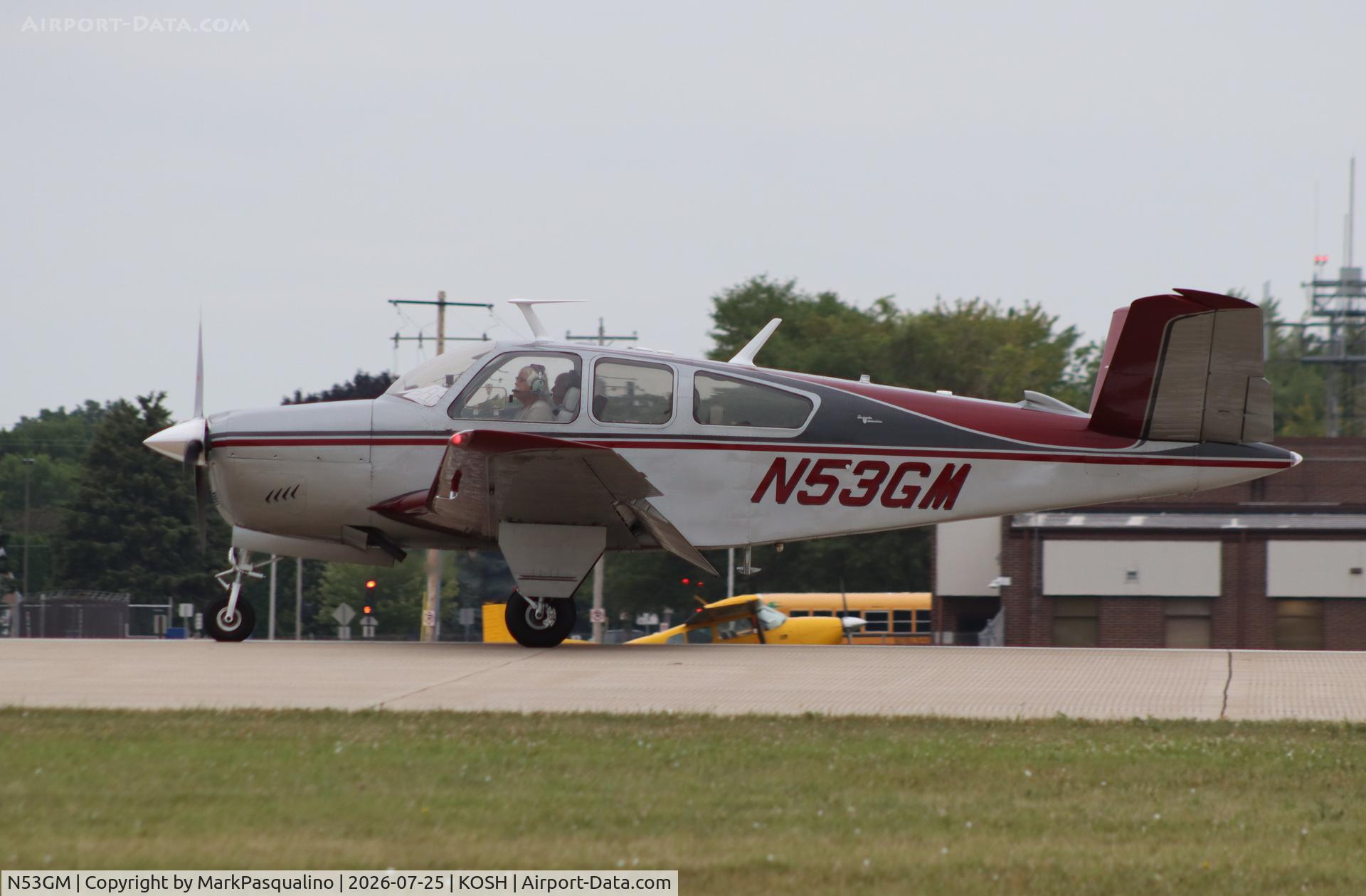 Aircraft N53GM, 1968 Beech V35A Bonanza, c/n D-8793, Beech V35A, at KOSH, photo by MarkPasqualino