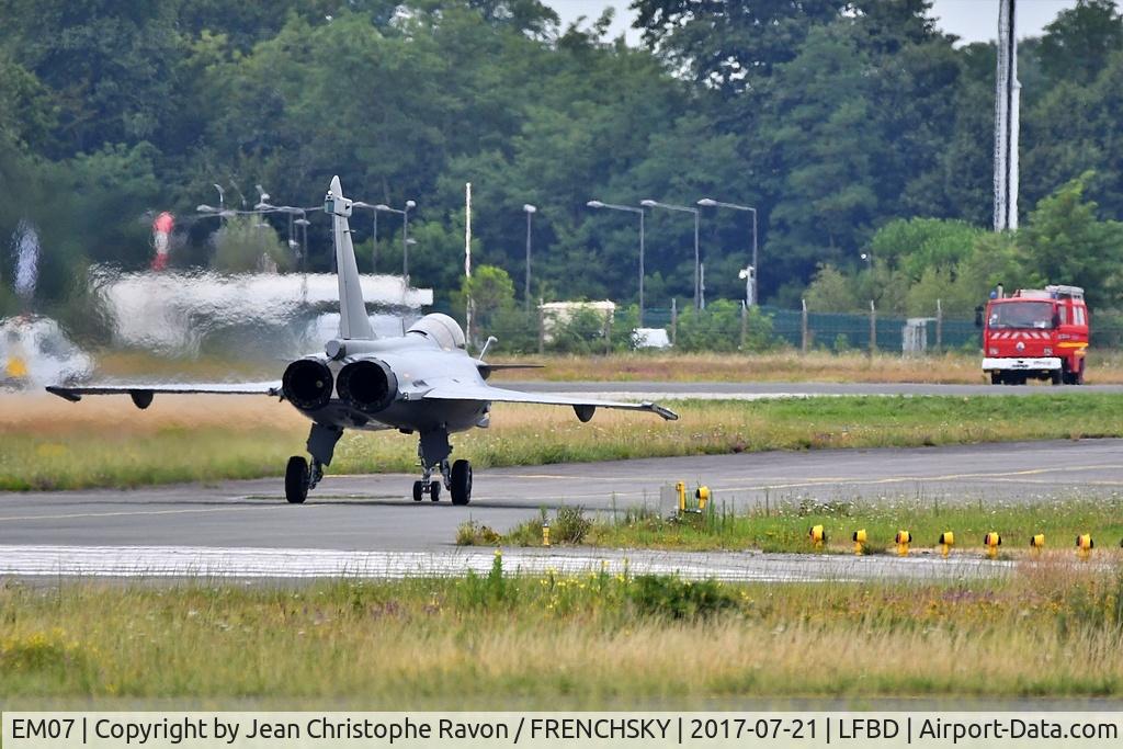Aircraft EM07, Dassault Aviation RAFALE EM, c/n 007, Egypt - Air Force, at LFBD, photo by Jean Christophe Ravon / FRENCHSKY