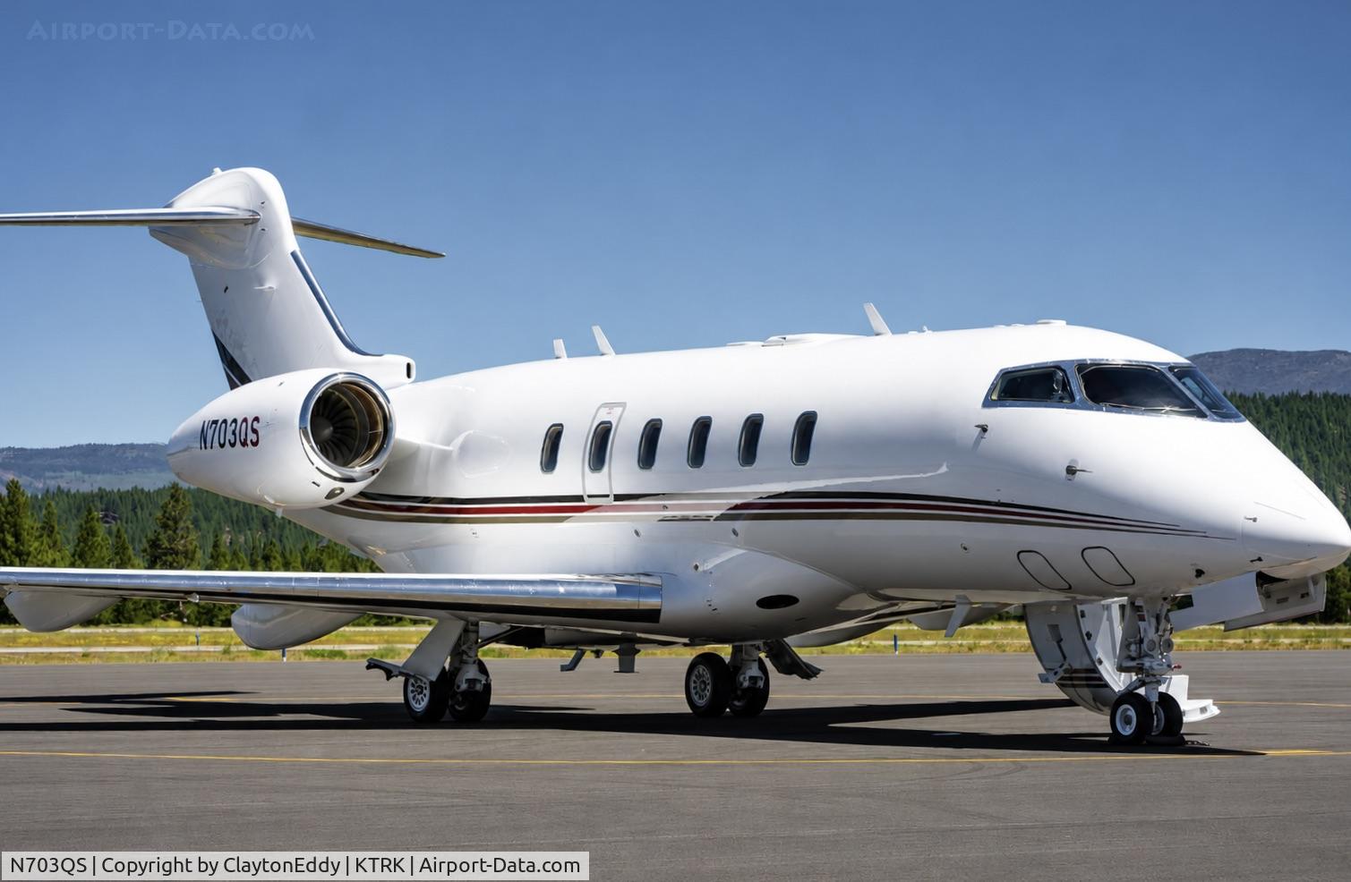 Aircraft N703QS, 2002 Israel Aircraft Industries Gulfstream 200, c/n 060, Truckee Tahoe airport in California 2026, at KTRK, photo by ClaytonEddy