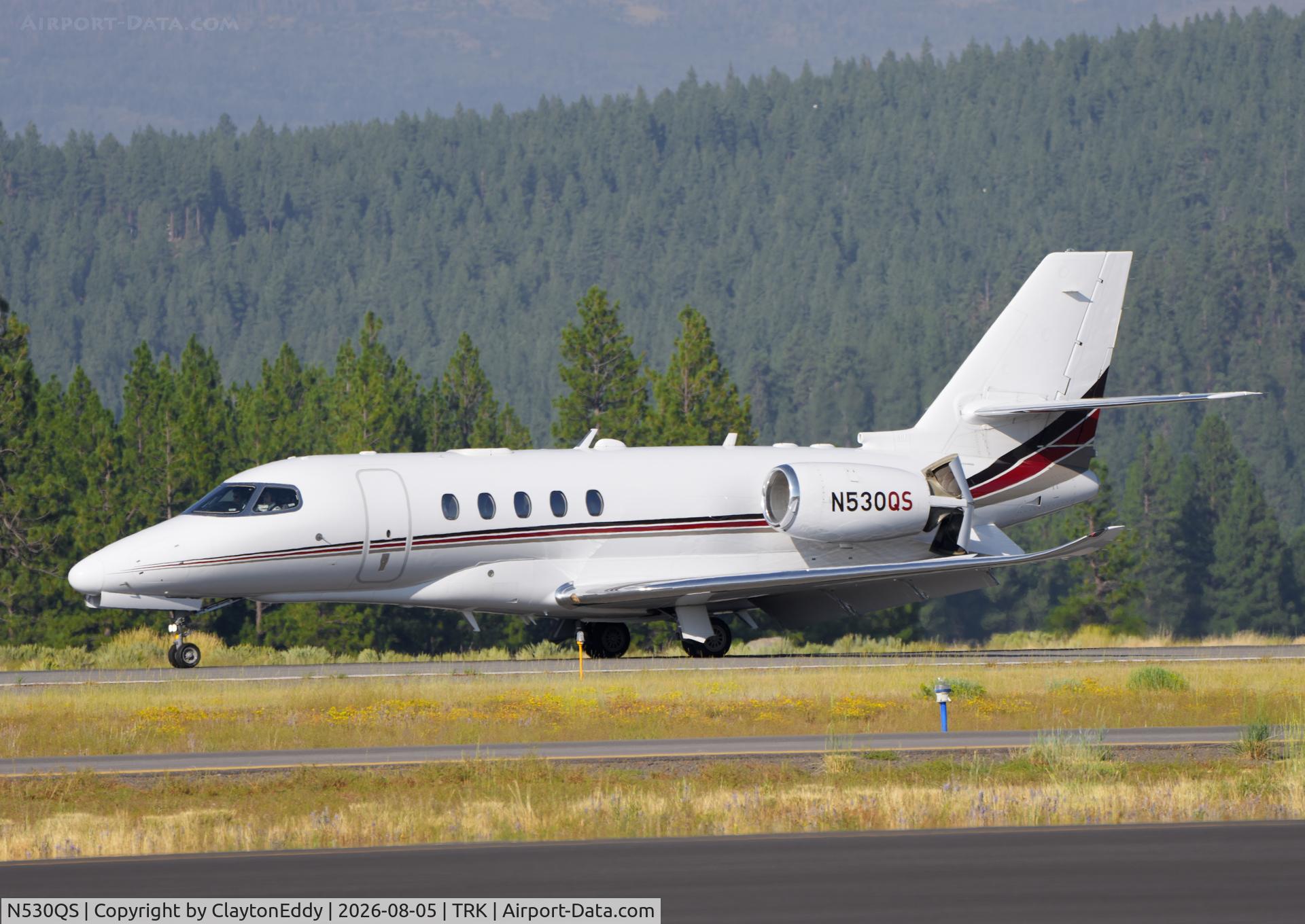Aircraft N530QS, 2017 Textron Aviation Inc 680A, c/n 680A0072, Truckee Tahoe airport in California 2026., at TRK, photo by ClaytonEddy