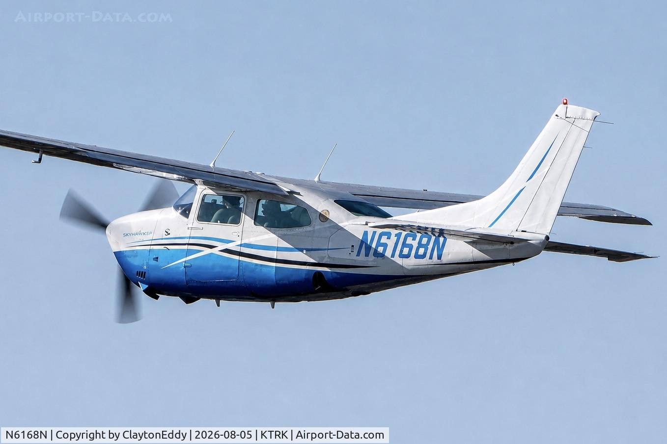 Aircraft N6168N, 1978 Cessna T210M Turbo Centurion, c/n 21062939, Truckee Tahoe airport in California 2026., at KTRK, photo by ClaytonEddy