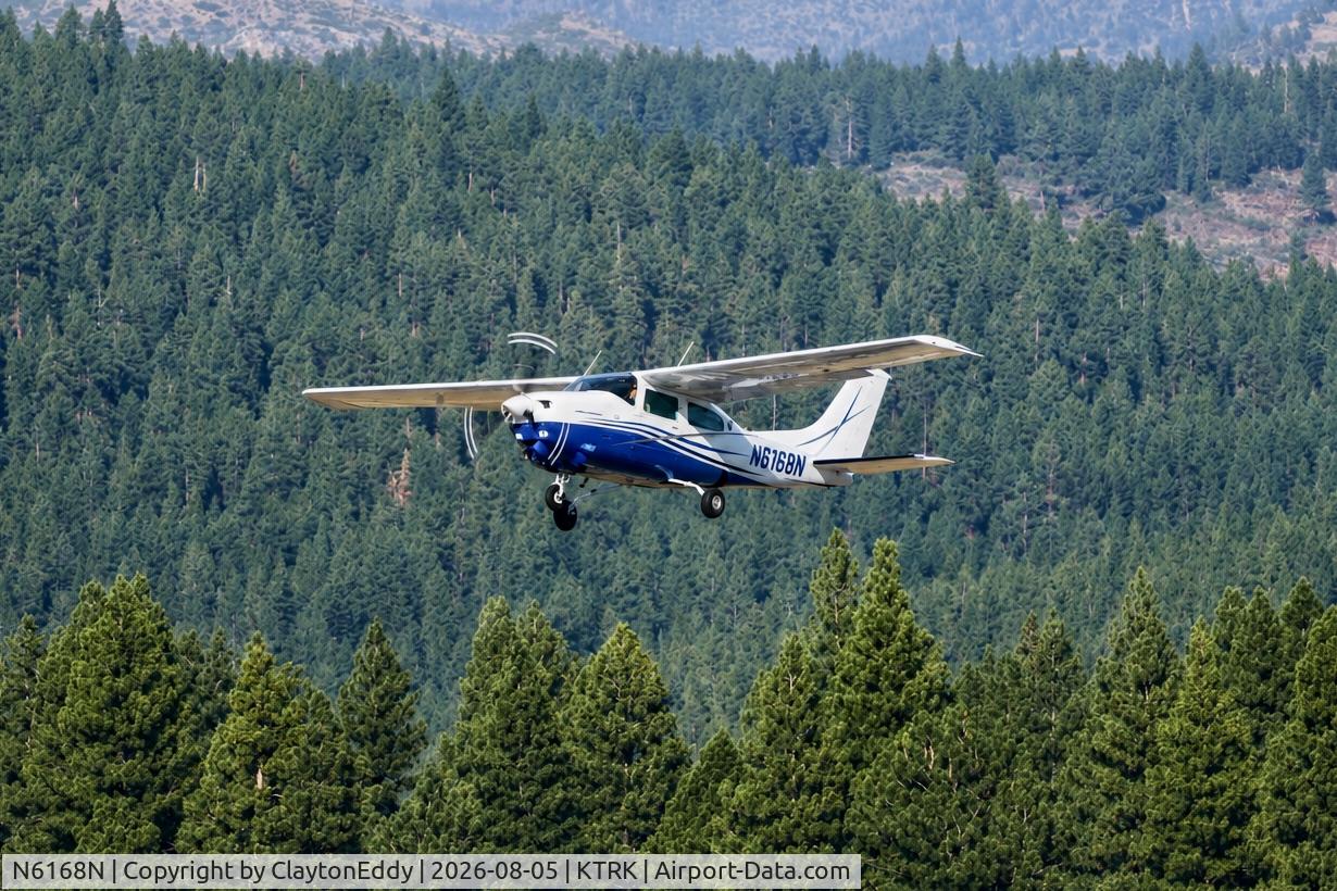 Aircraft N6168N, 1978 Cessna T210M Turbo Centurion, c/n 21062939, Truckee Tahoe airport in California 2026., at KTRK, photo by ClaytonEddy