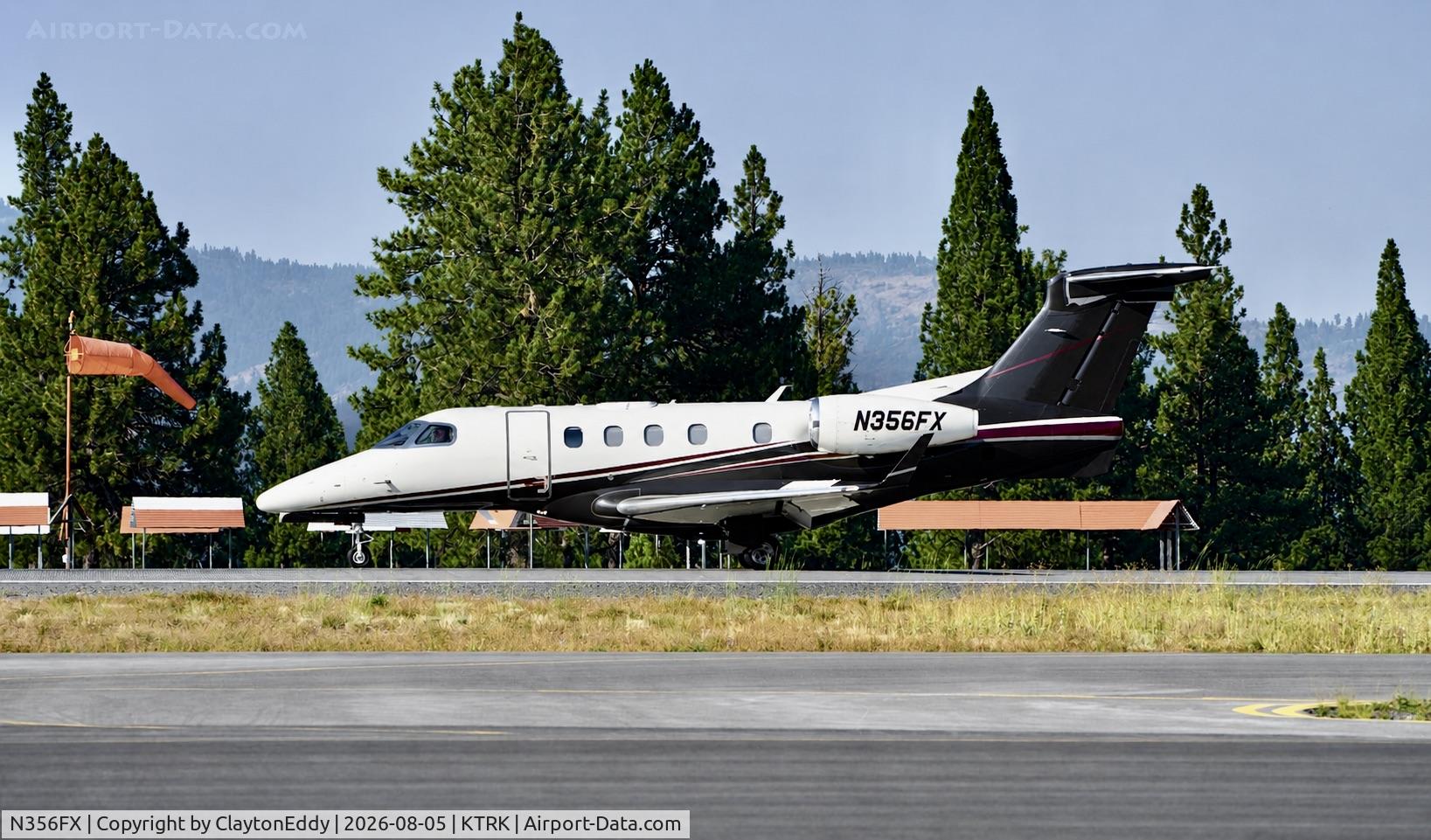 Aircraft N356FX, 2013 Embraer EMB-505 Phenom 300, c/n 50500155, Truckee Tahoe airport in California 2026., at KTRK, photo by ClaytonEddy