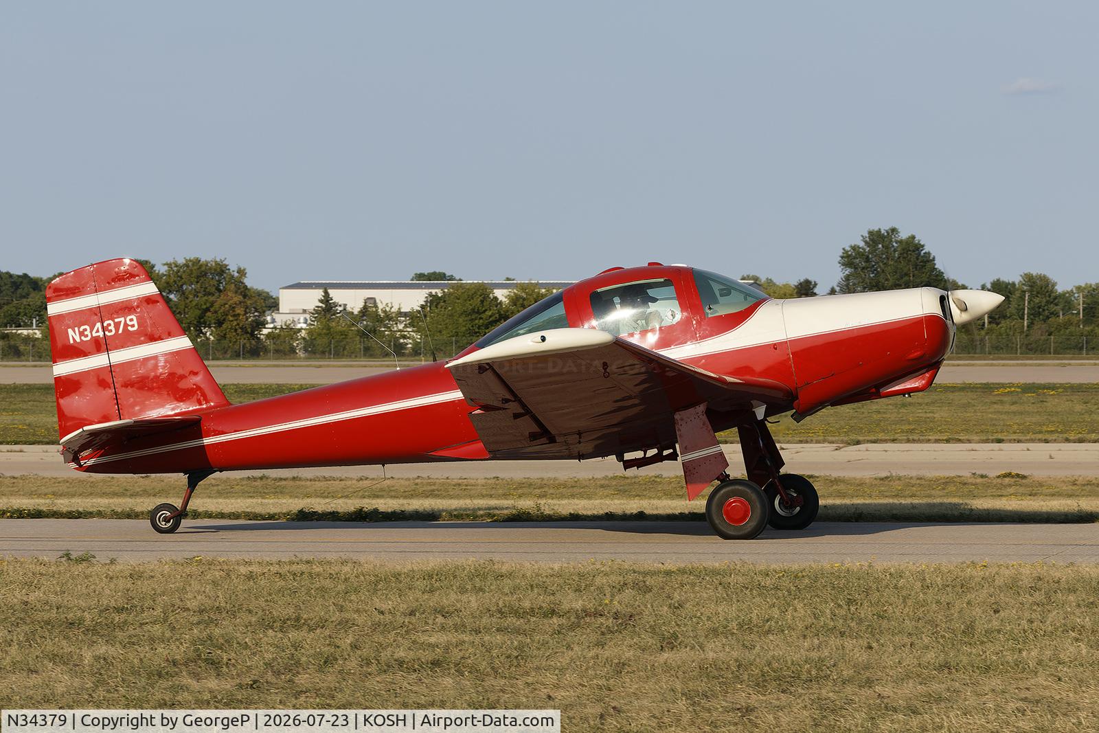 Aircraft N34379, 1956 Meyers MAC-145, c/n 222, Airventure 2026., at KOSH, photo by GeorgeP