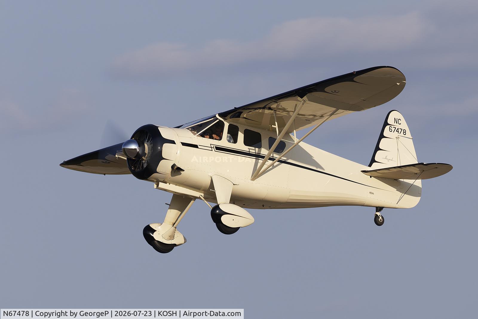 Aircraft N67478, Howard Aircraft DGA-15P, c/n 562, Airventure 2026., at KOSH, photo by GeorgeP