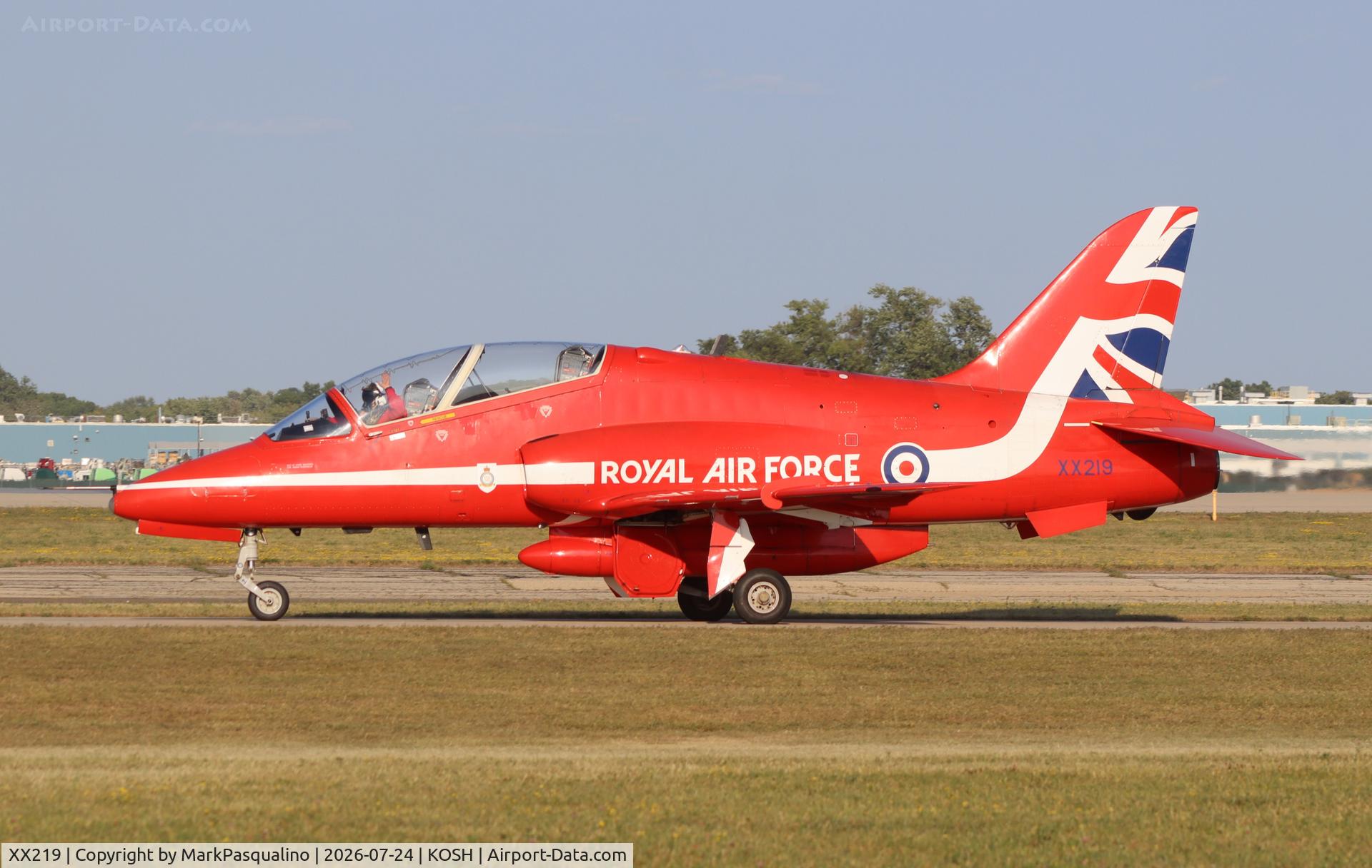 Aircraft XX219, 1978 Hawker Siddeley Hawk T.1A, c/n 055/312055, Hawker Siddeley Hawk T.1A, at KOSH, photo by MarkPasqualino
