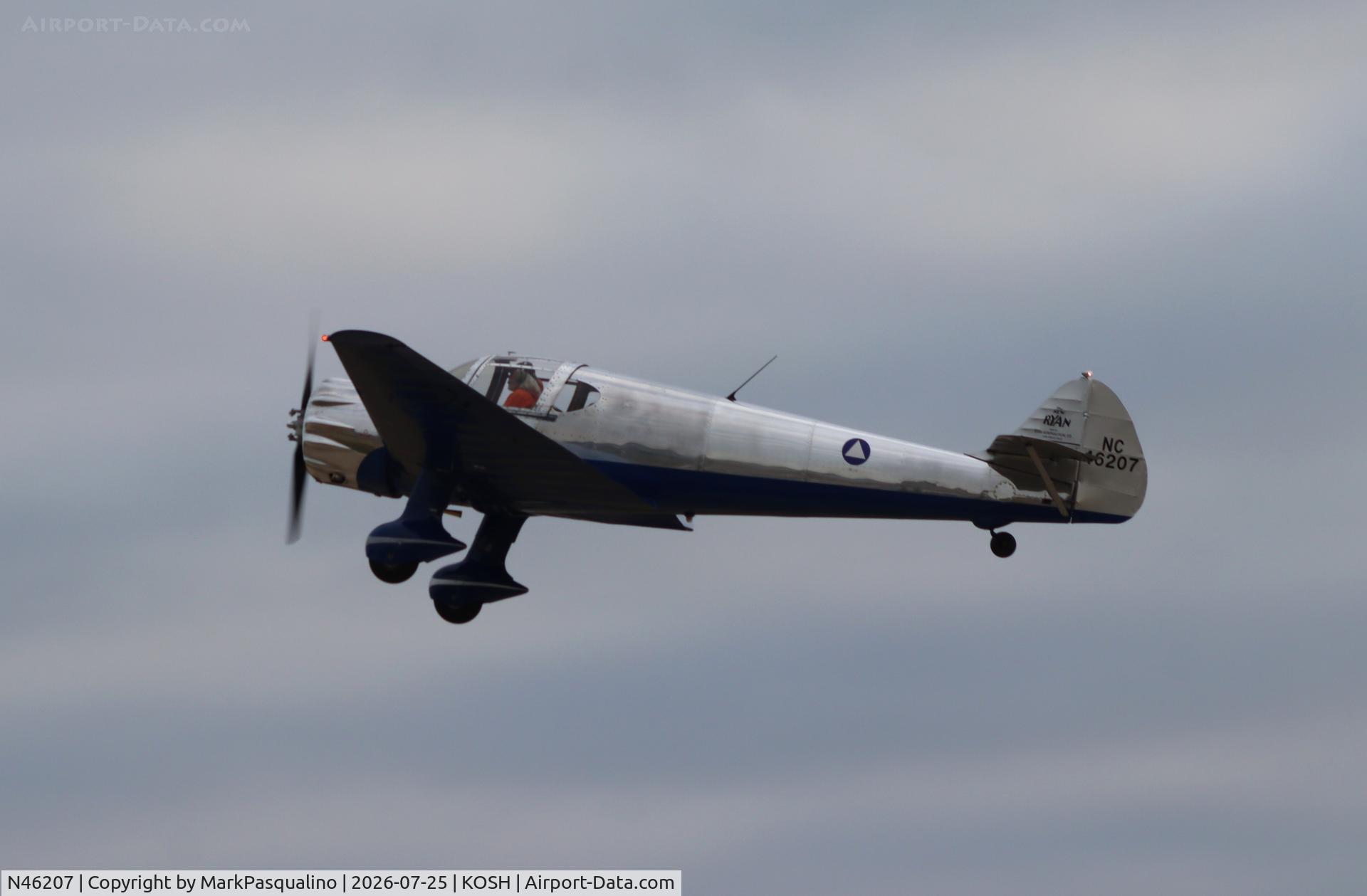 Aircraft N46207, 1935 Ryan Aeronautical SCW-145, c/n 211, Ryan SCW-145, at KOSH, photo by MarkPasqualino