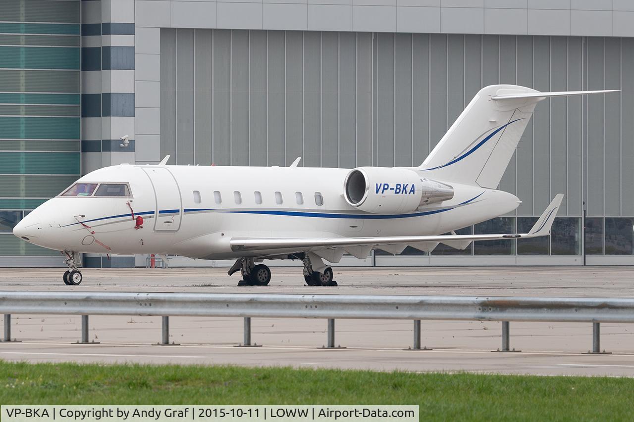 Aircraft VP-BKA, 2010 Bombardier Challenger 605 (CL-600-2B16), c/n 5856, Untitled CL605, at LOWW, photo by Andy Graf