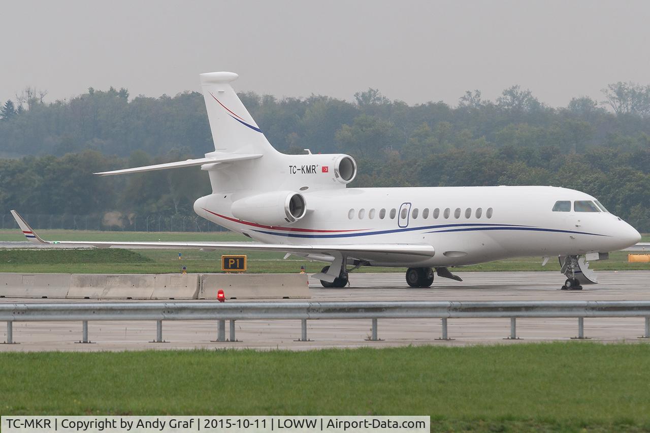 Aircraft TC-MKR, 2011 Dassault Falcon 900LX, c/n 257, Untitled Falcon 900, at LOWW, photo by Andy Graf