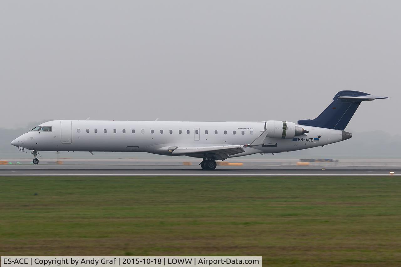Aircraft ES-ACE, 2003 Canadair CRJ-700 (CL-600-2C10) Regional Jet, c/n 10083, Untitled CRJ900, at LOWW, photo by Andy Graf