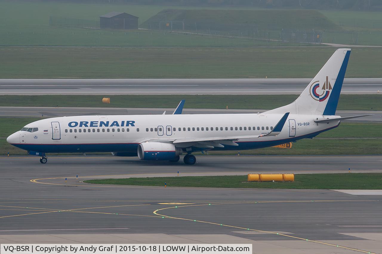 Aircraft VQ-BSR, Boeing 737-800, c/n 33622 l/n 2101, Orenair 737-800, at LOWW, photo by Andy Graf