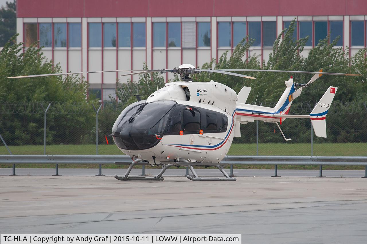 Aircraft TC-HLA, Eurocopter EC-145, c/n 9382, Turkey - State Airports Authority, at LOWW, photo by Andy Graf