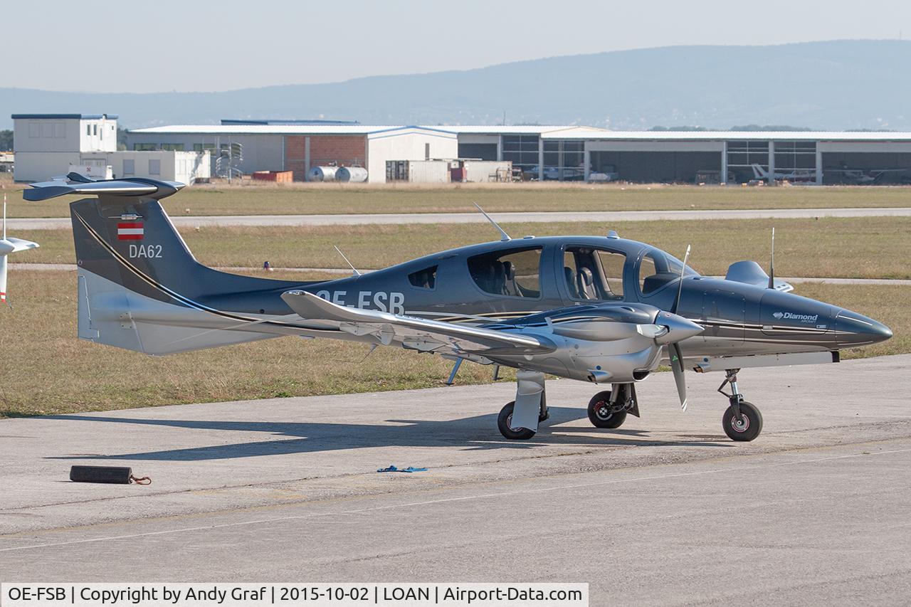 Aircraft OE-FSB, 2016 Diamond DA-62, c/n 62.007, Untitled DA62, at LOAN, photo by Andy Graf