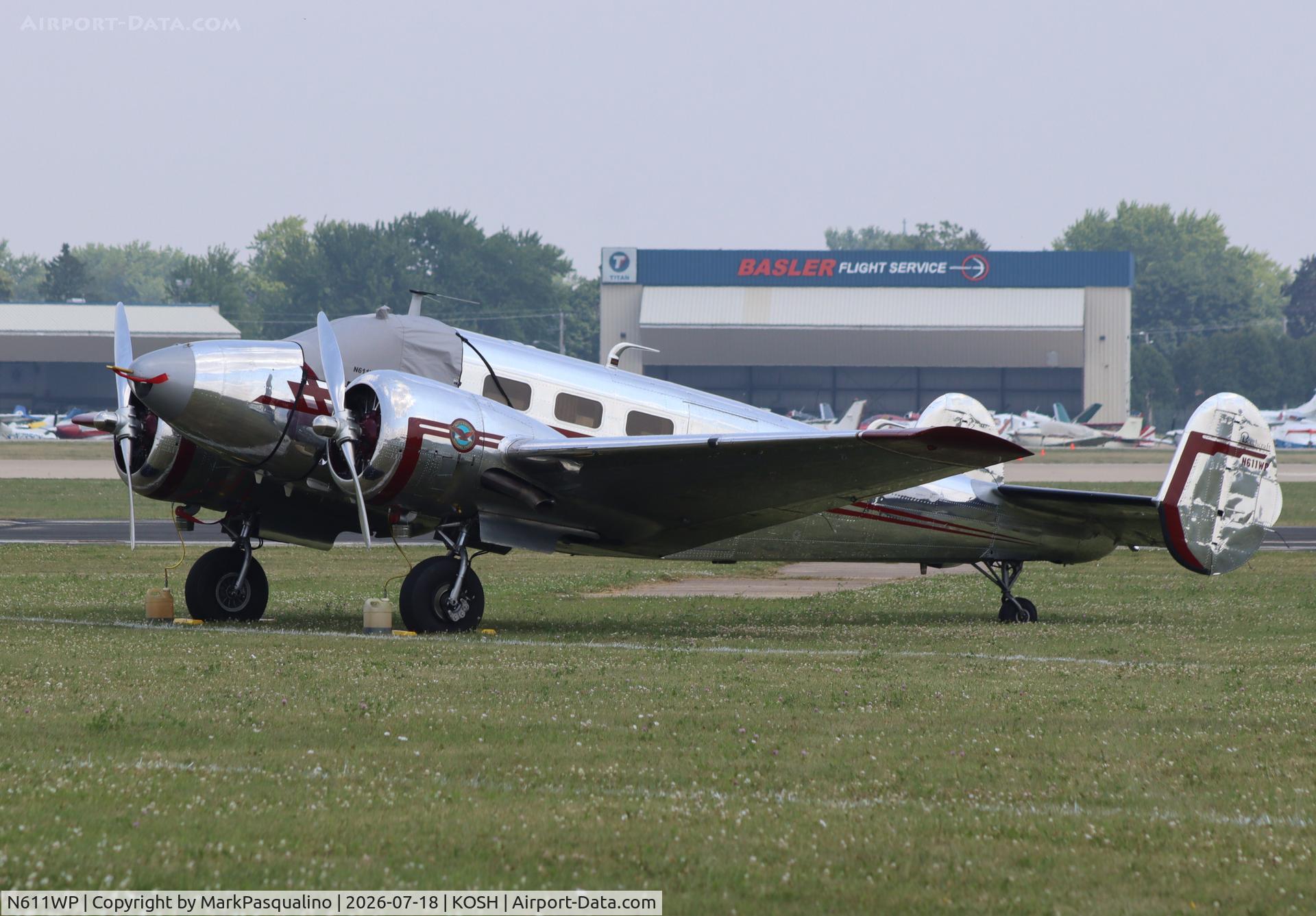 Aircraft N611WP, 1952 Beech C-45H Expeditor, c/n AF-875, Beech C-45H, at KOSH, photo by MarkPasqualino