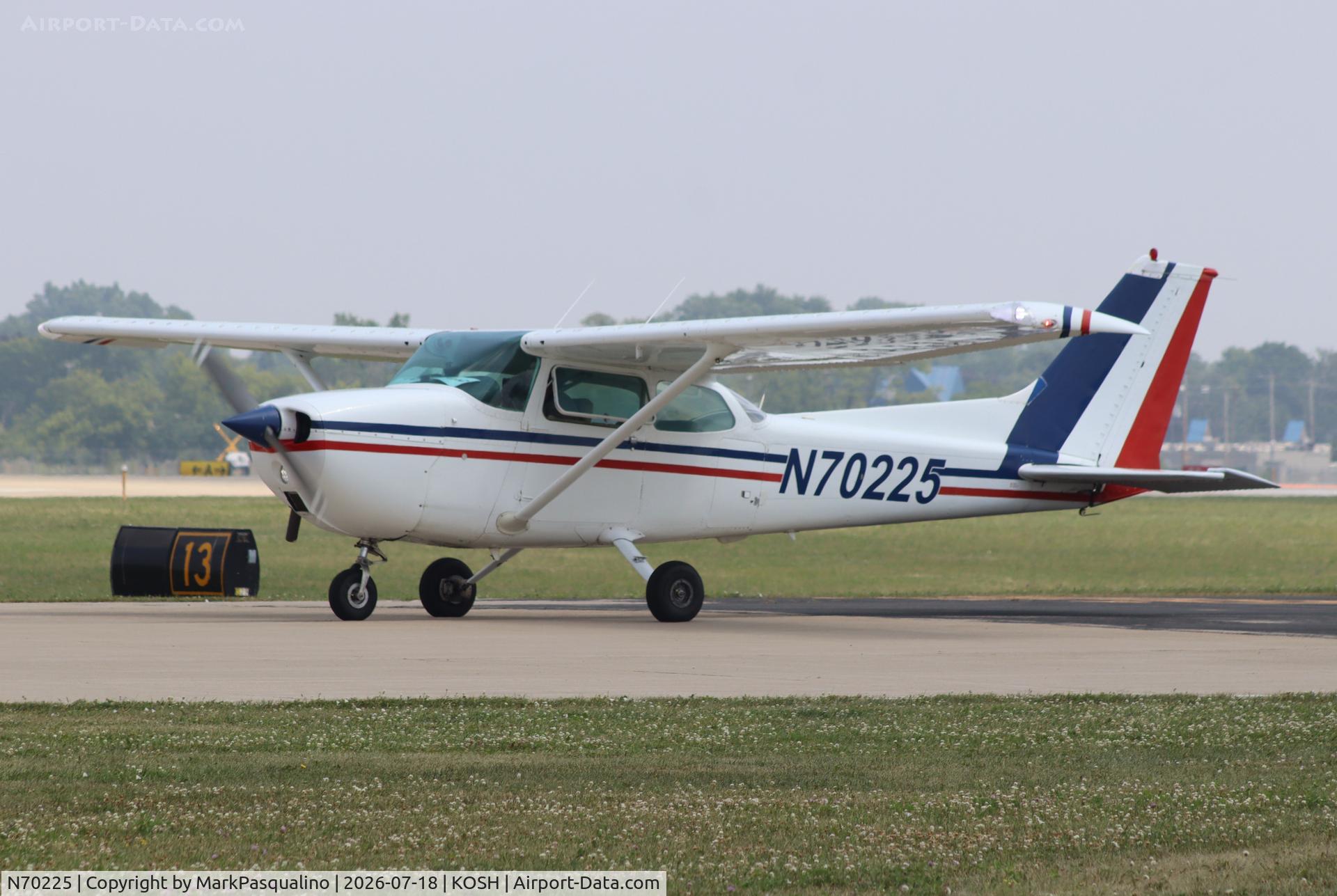Aircraft N70225, 1976 Cessna 172M, c/n 17267197, Cessna 172M, at KOSH, photo by MarkPasqualino