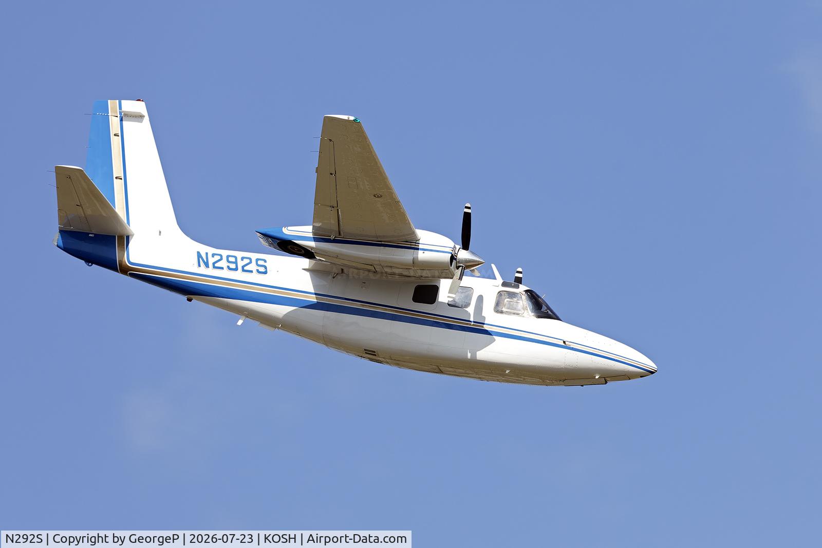 Aircraft N292S, 1976 Rockwell International 500-S, c/n 3274, Airventure 2026., at KOSH, photo by GeorgeP