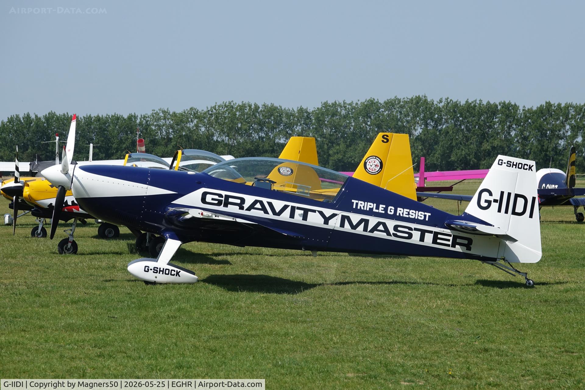 Aircraft G-IIDI, 1997 Extra EA-300L, c/n 047, Op by Power Aerobatics Ltd, at EGHR, photo by Magners50