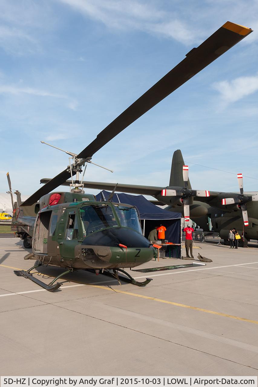 Aircraft 5D-HZ, Agusta AB-212, c/n 5622, Austrian Airforce Bell 212, at LOWL, photo by Andy Graf