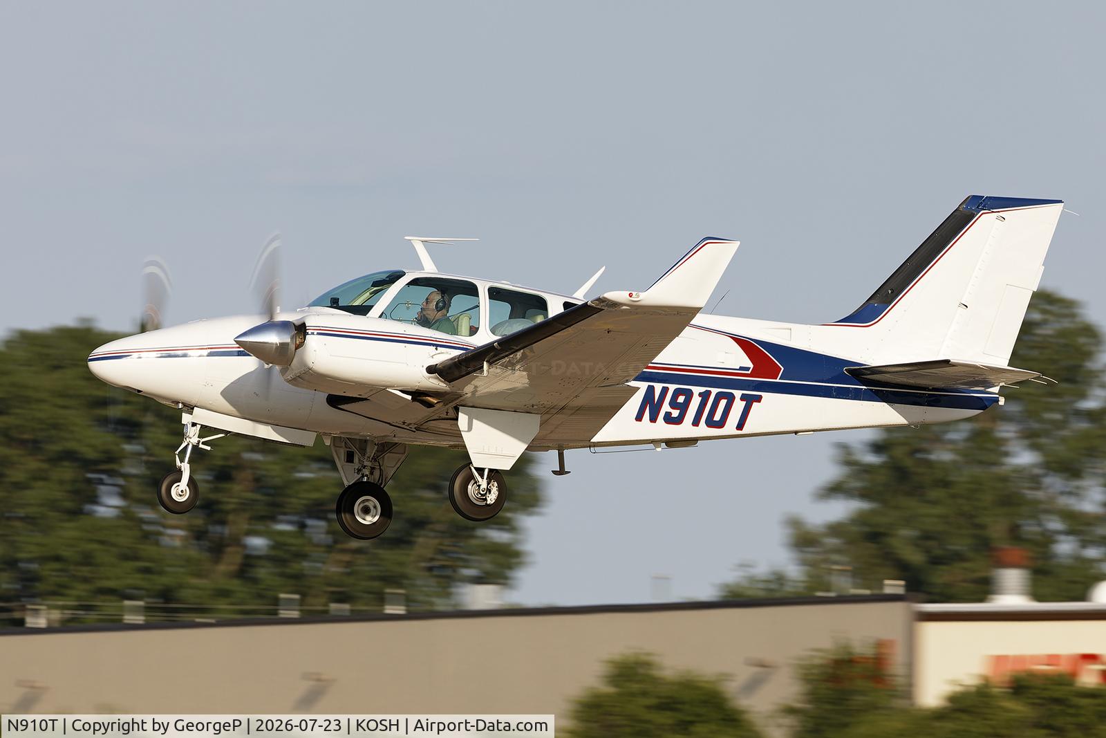 Aircraft N910T, 1970 Beech 95-B55 (T42A) Baron, c/n TC-1361, Airventure 2026., at KOSH, photo by GeorgeP