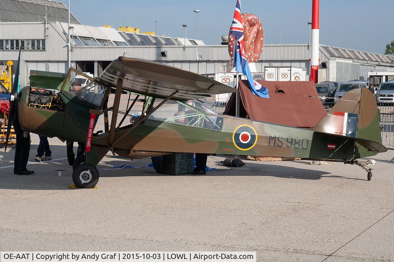 Aircraft OE-AAT, 1944 Taylorcraft G Auster 4, c/n 845, Untitled Taylorcraft, at LOWL, photo by Andy Graf