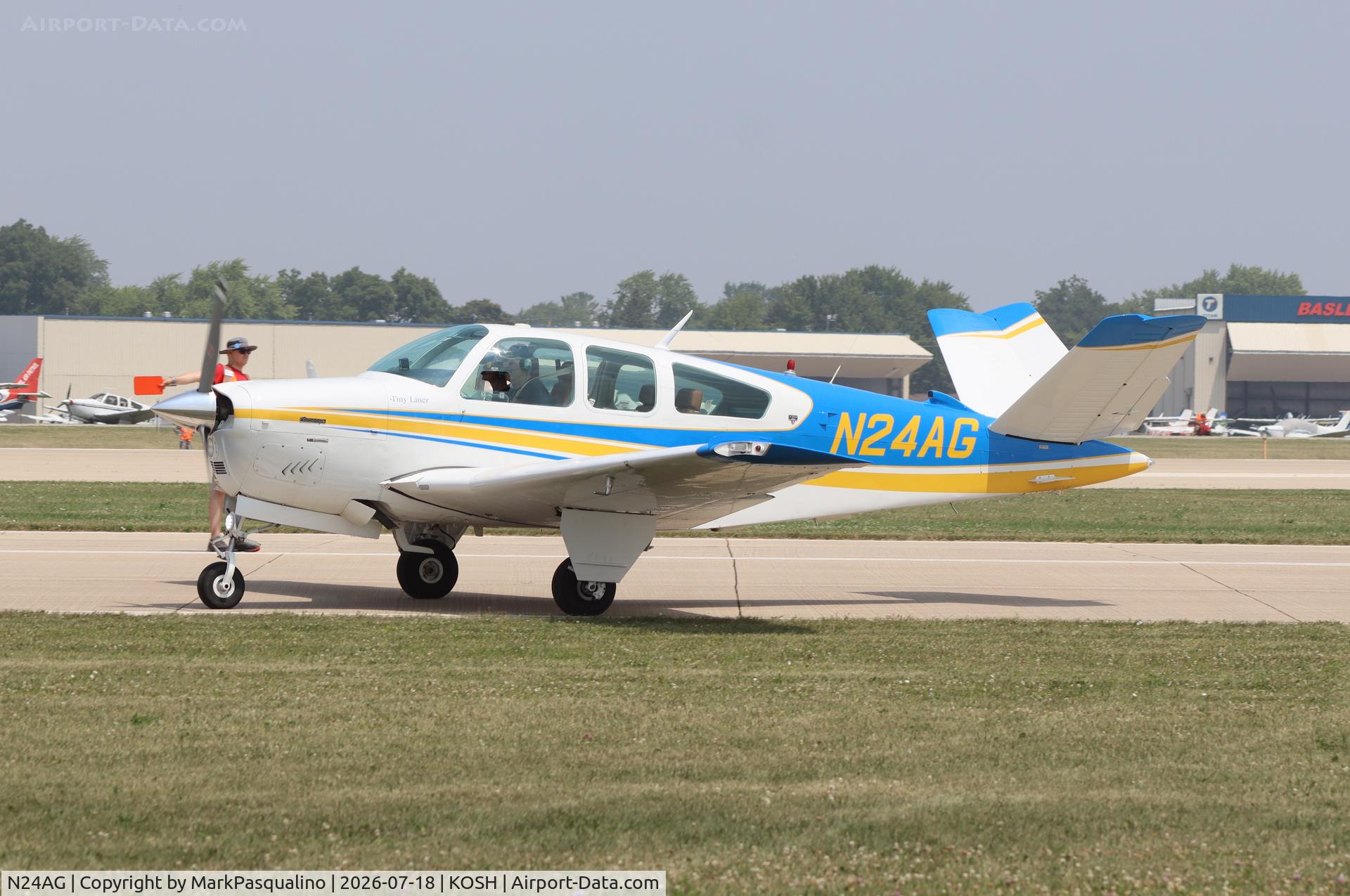 Aircraft N24AG, 1979 Beech V35B Bonanza, c/n D-10293, Beech V35B, at KOSH, photo by MarkPasqualino