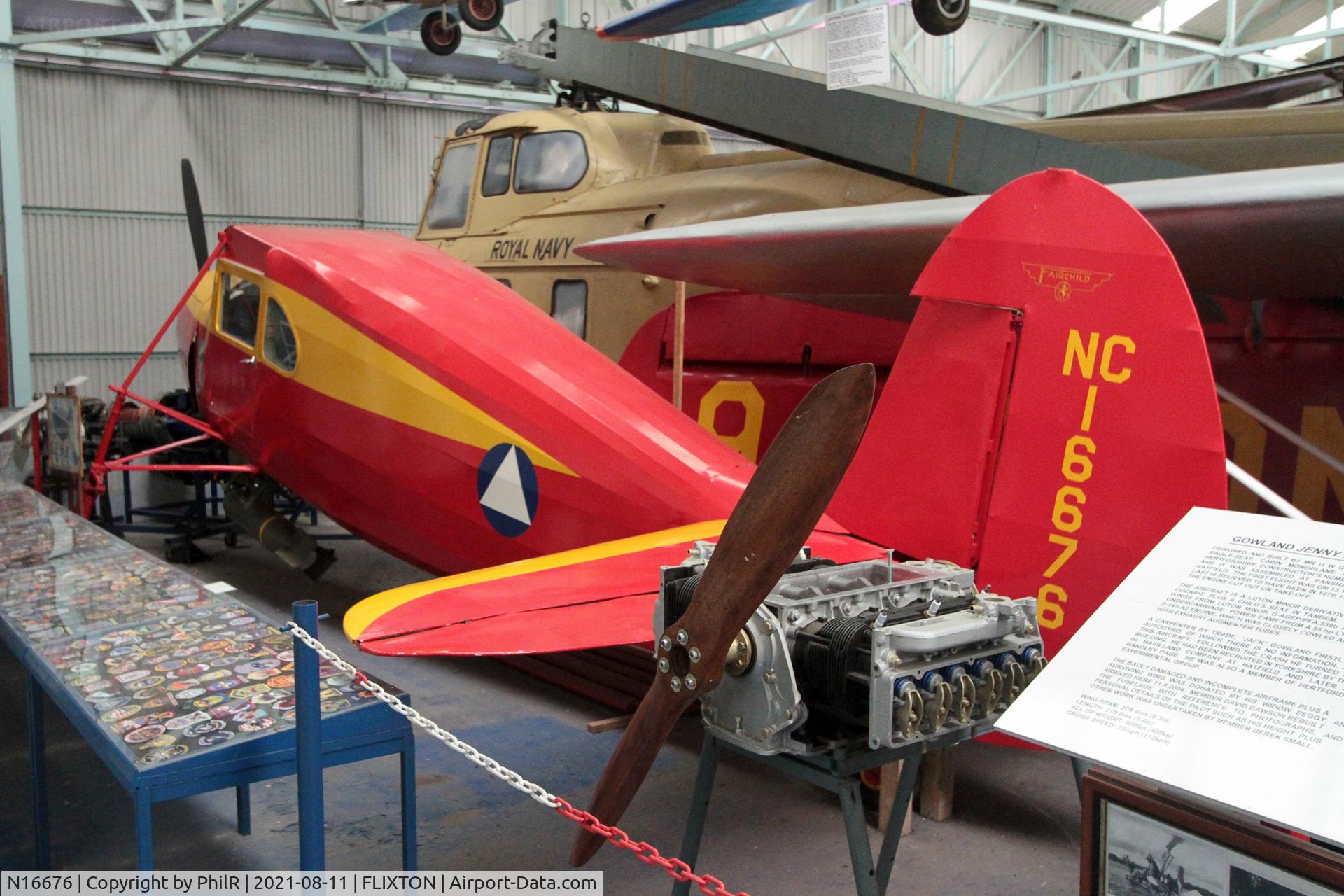Aircraft N16676, 1936 Fairchild 24 C8F, c/n 3101, NC16676 1936 Fairchild F.24 C8-F Norfolk & Suffolk Aviation Museum Flixton, at FLIXTON, photo by PhilR