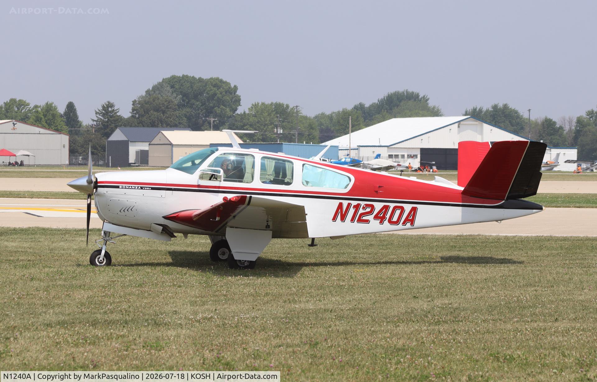 Aircraft N1240A, 1969 Beech V35A Bonanza, c/n D-9028, Beech V35A, at KOSH, photo by MarkPasqualino
