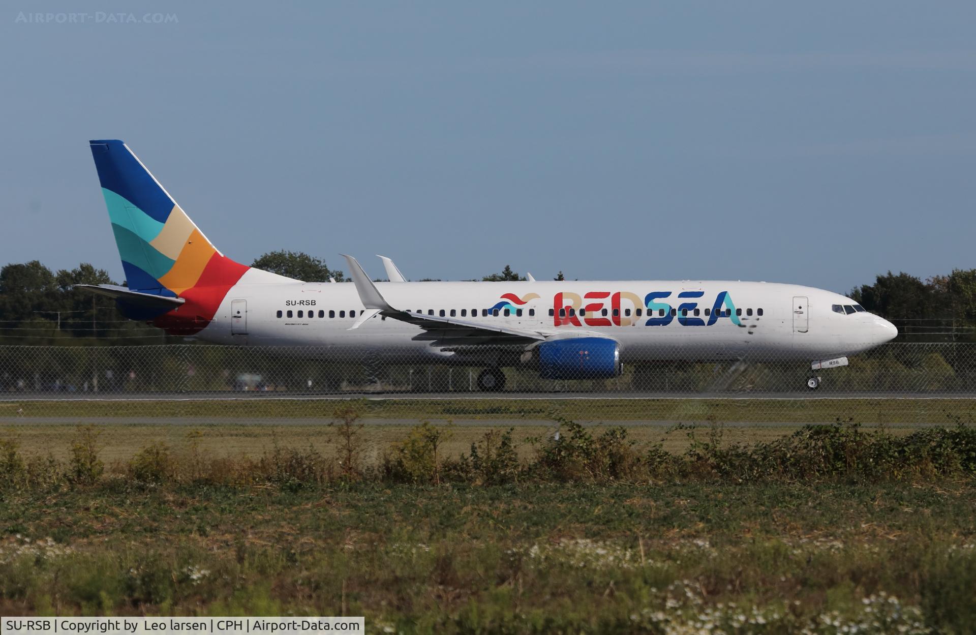 Aircraft SU-RSB, 2006 Boeing 737-8Q8, c/n 29369 l/n 1939, Copenhagen 13.8.2026, at CPH, photo by Leo larsen