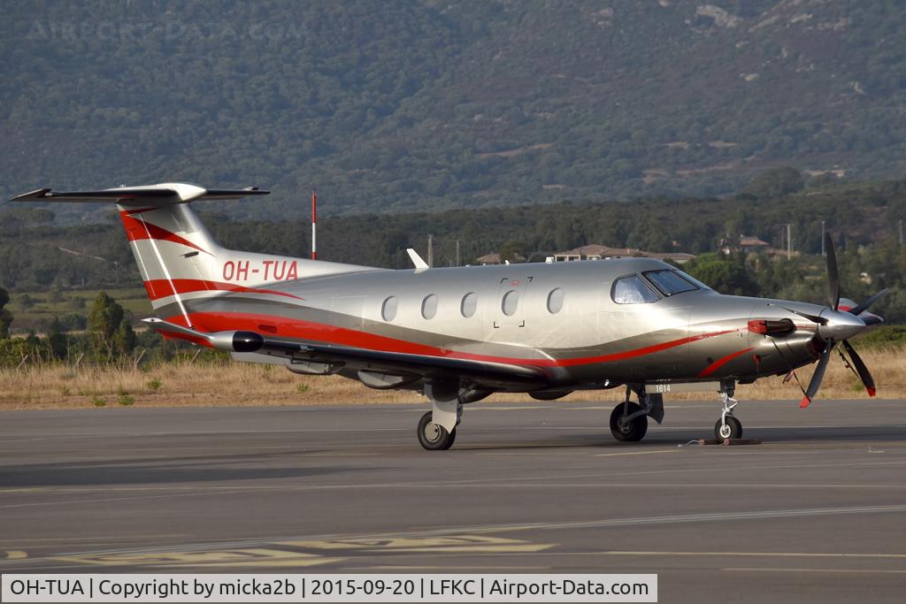 Aircraft OH-TUA, 2016 Pilatus PC-12/47E, c/n 1614, Parked, at LFKC, photo by micka2b