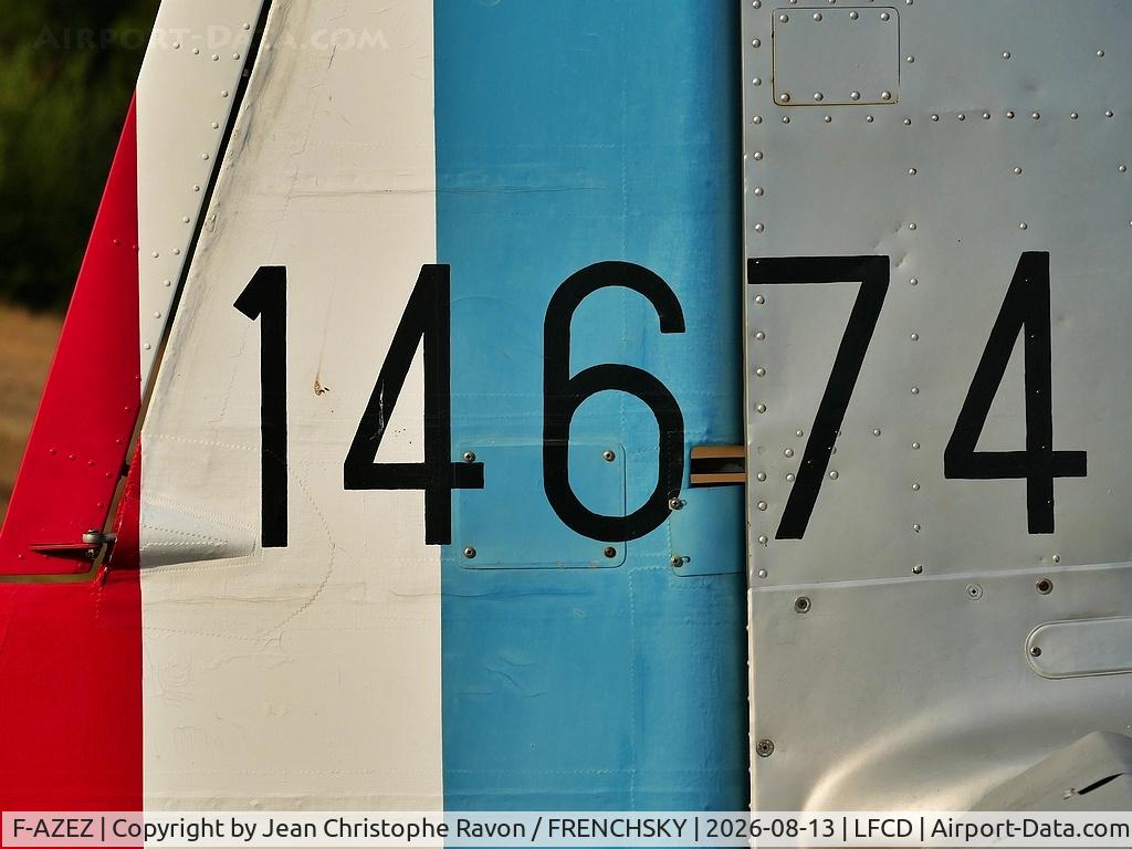 Aircraft F-AZEZ, 1951 North American T-6G Texan, c/n 182-361, Private owner, built as USAF 51-14674. To French Air Force as 114674, then to F-AZEZ. Andernos airport LFCD, at LFCD, photo by Jean Christophe Ravon / FRENCHSKY