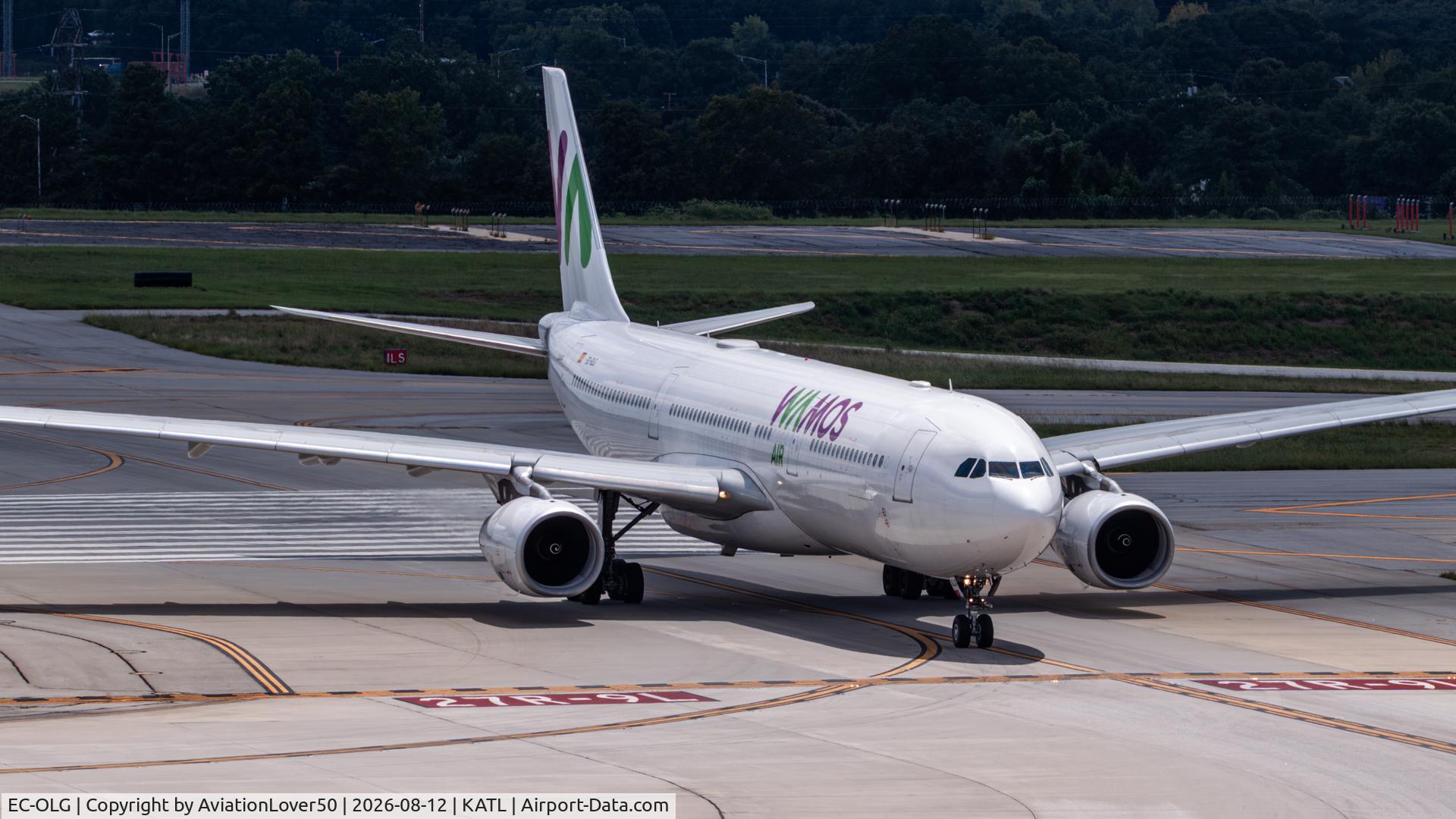 Aircraft EC-OLG, 2010 Airbus A330-343X, c/n 1201, Wamos A333, at KATL, photo by AviationLover50
