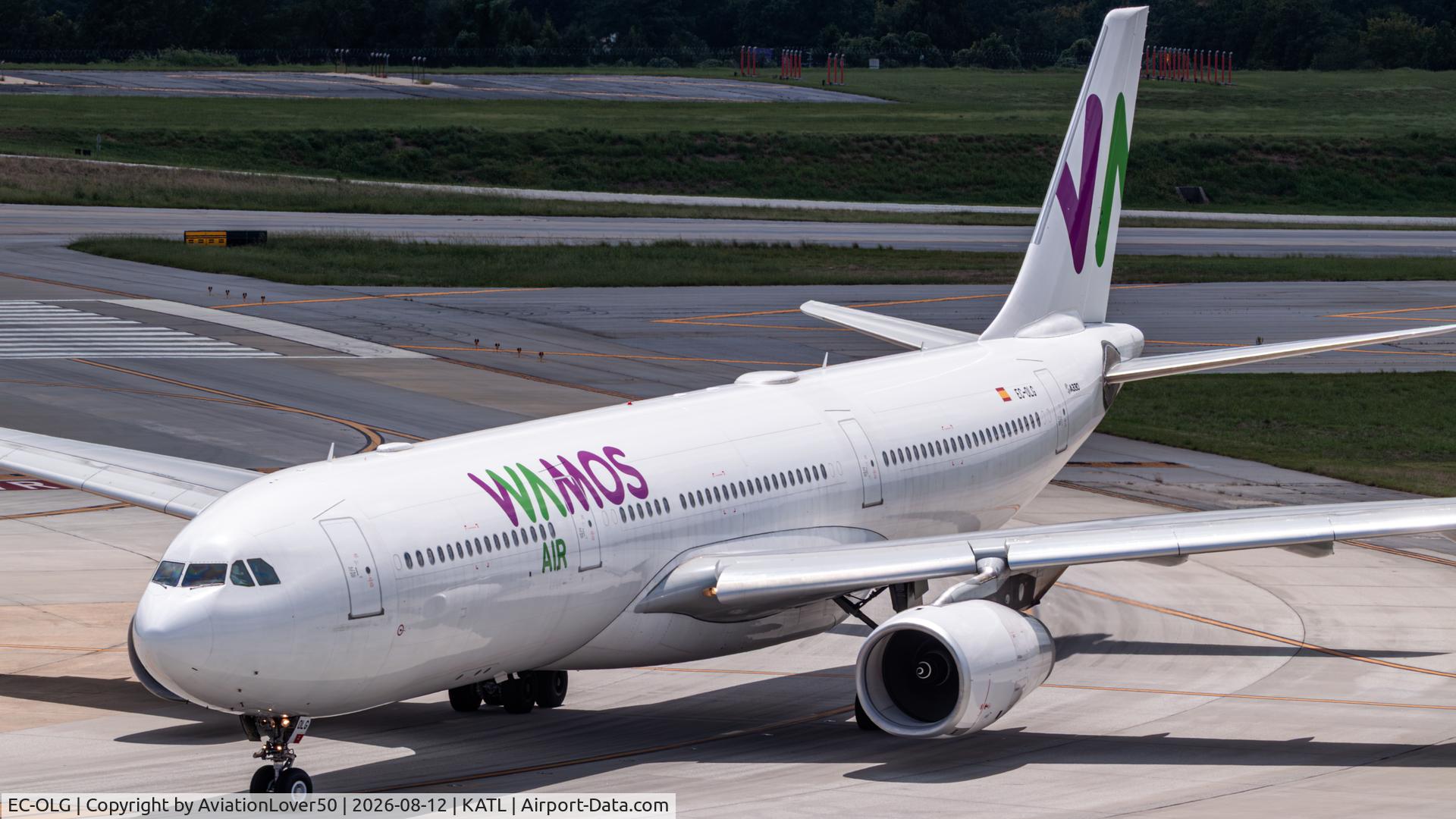 Aircraft EC-OLG, 2010 Airbus A330-343X, c/n 1201, Wamos A333, at KATL, photo by AviationLover50