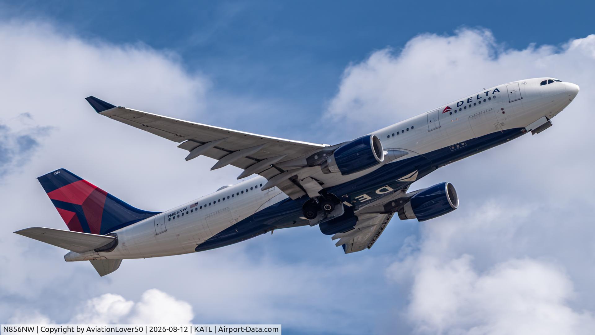 Aircraft N856NW, 2004 Airbus A330-223, c/n 0631, Delta A332, at KATL, photo by AviationLover50