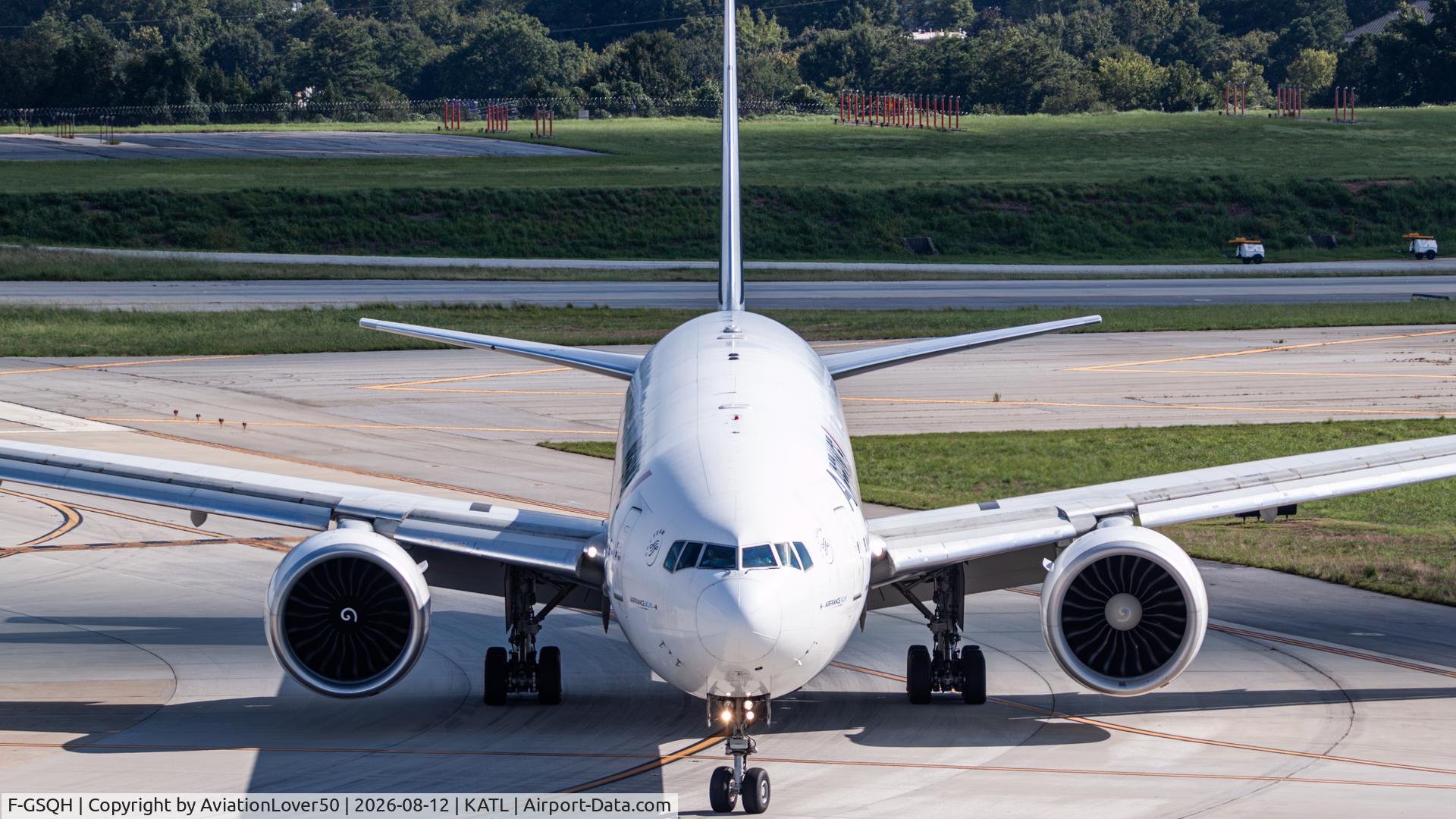 Aircraft F-GSQH, 2005 Boeing 777-328/ER, c/n 32711 l/n 501, Air France 773ER, at KATL, photo by AviationLover50