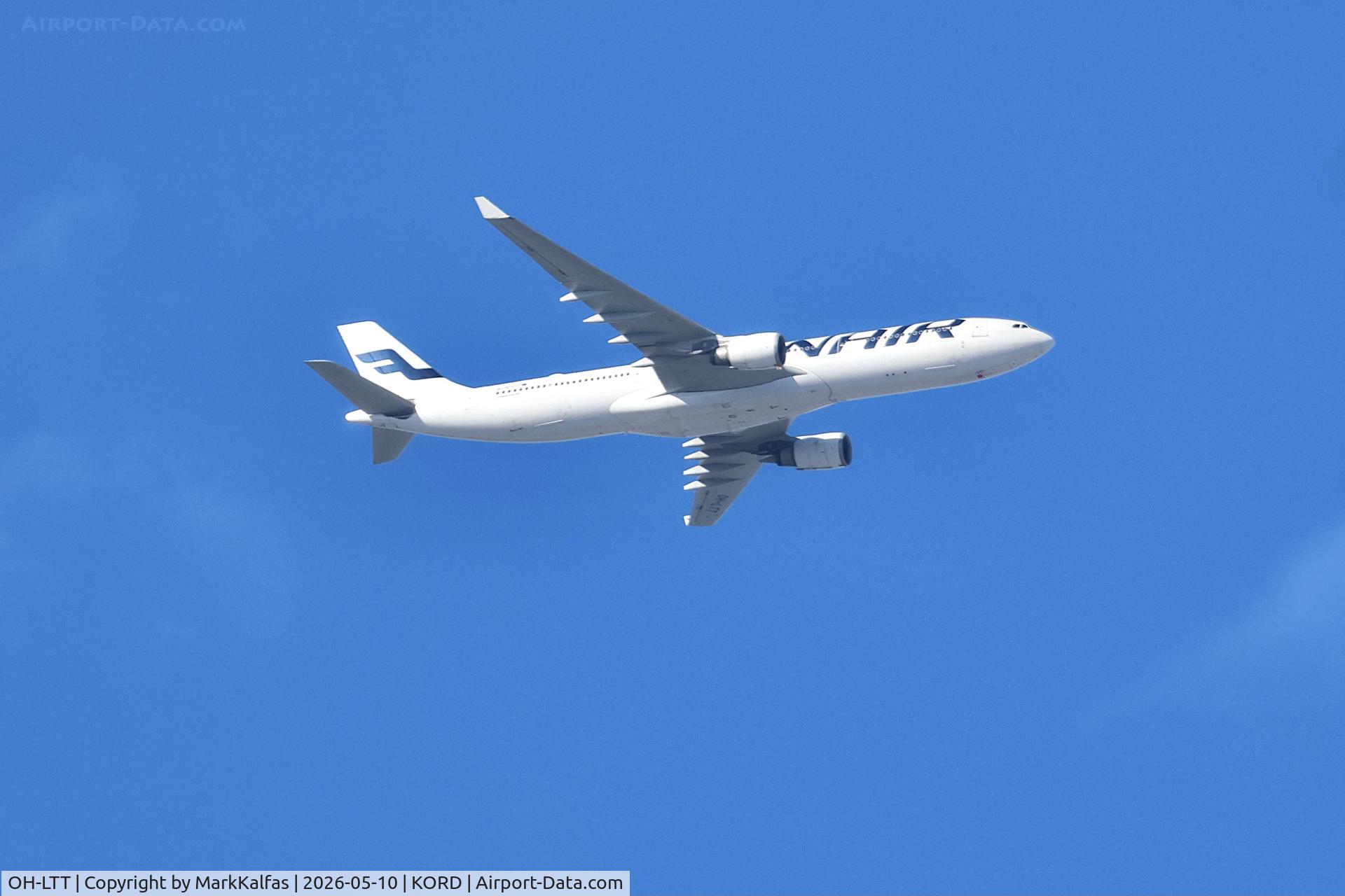 Aircraft OH-LTT, 2010 Airbus A330-302X, c/n 1088, A333 Finnair Airbus A330-302Xn OH-LTT arriving at KORD, at KORD, photo by MarkKalfas