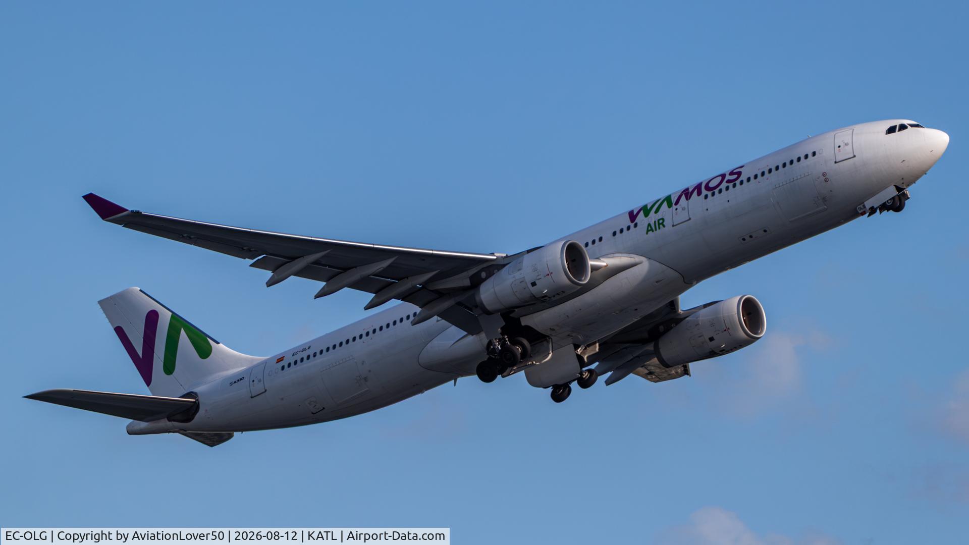Aircraft EC-OLG, 2010 Airbus A330-343X, c/n 1201, Wamos A333, at KATL, photo by AviationLover50