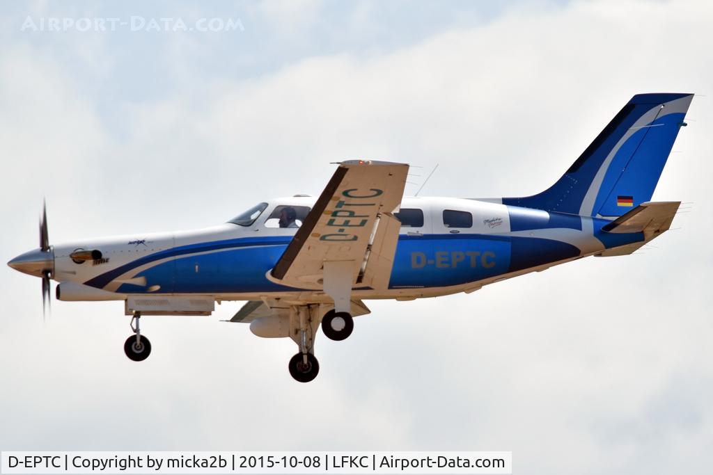Aircraft D-EPTC, 1995 Piper PA-46-350P Malibu Mirage, c/n 4636012, Landing, at LFKC, photo by micka2b