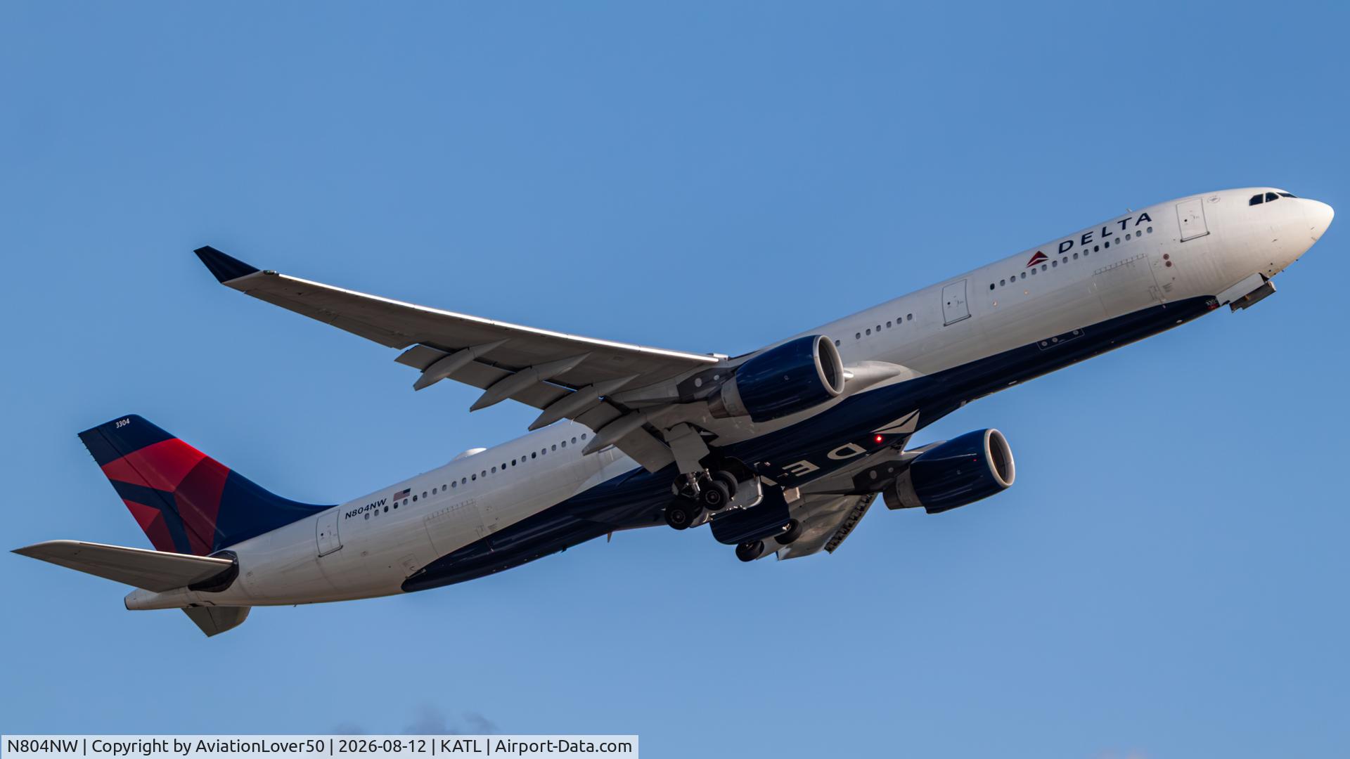 Aircraft N804NW, 2003 Airbus A330-323, c/n 0549, Delta A333, at KATL, photo by AviationLover50