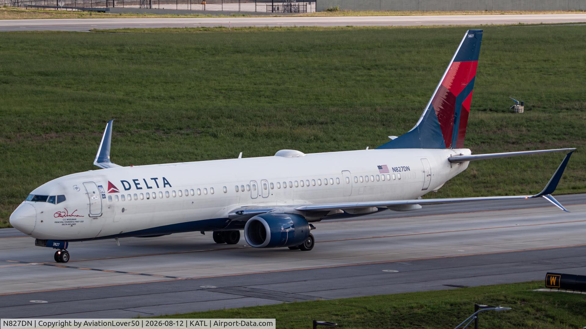 Aircraft N827DN, 2014 Boeing 737-932/ER, c/n 31938 l/n 5067, Delta 739ER, at KATL, photo by AviationLover50