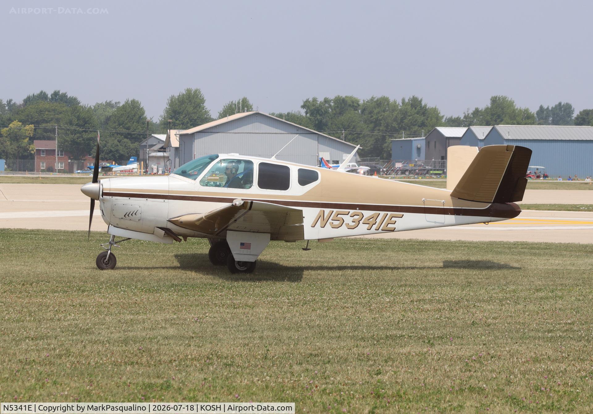 Aircraft N5341E, 1959 Beech K35 Bonanza, c/n D-5795, Beech K35, at KOSH, photo by MarkPasqualino