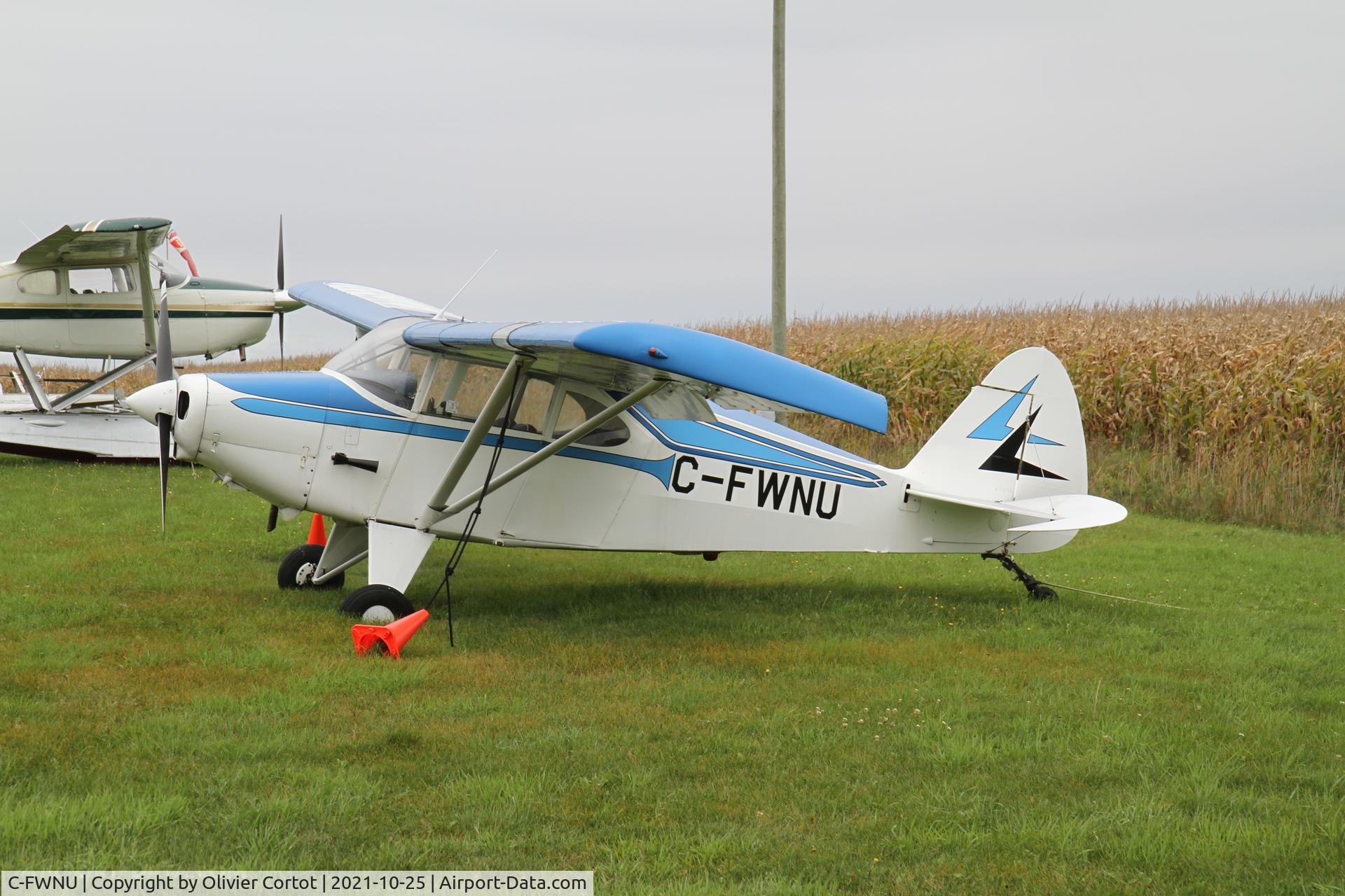 Aircraft C-FWNU, 1951 Piper PA-22-135 Tri-Pacer, c/n 22-139, 2021, photo by Olivier Cortot
