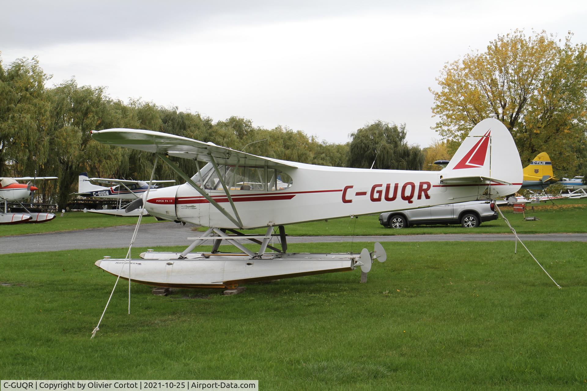 Aircraft C-GUQR, 1958 Piper PA-18, c/n 18 6247, 2021, photo by Olivier Cortot