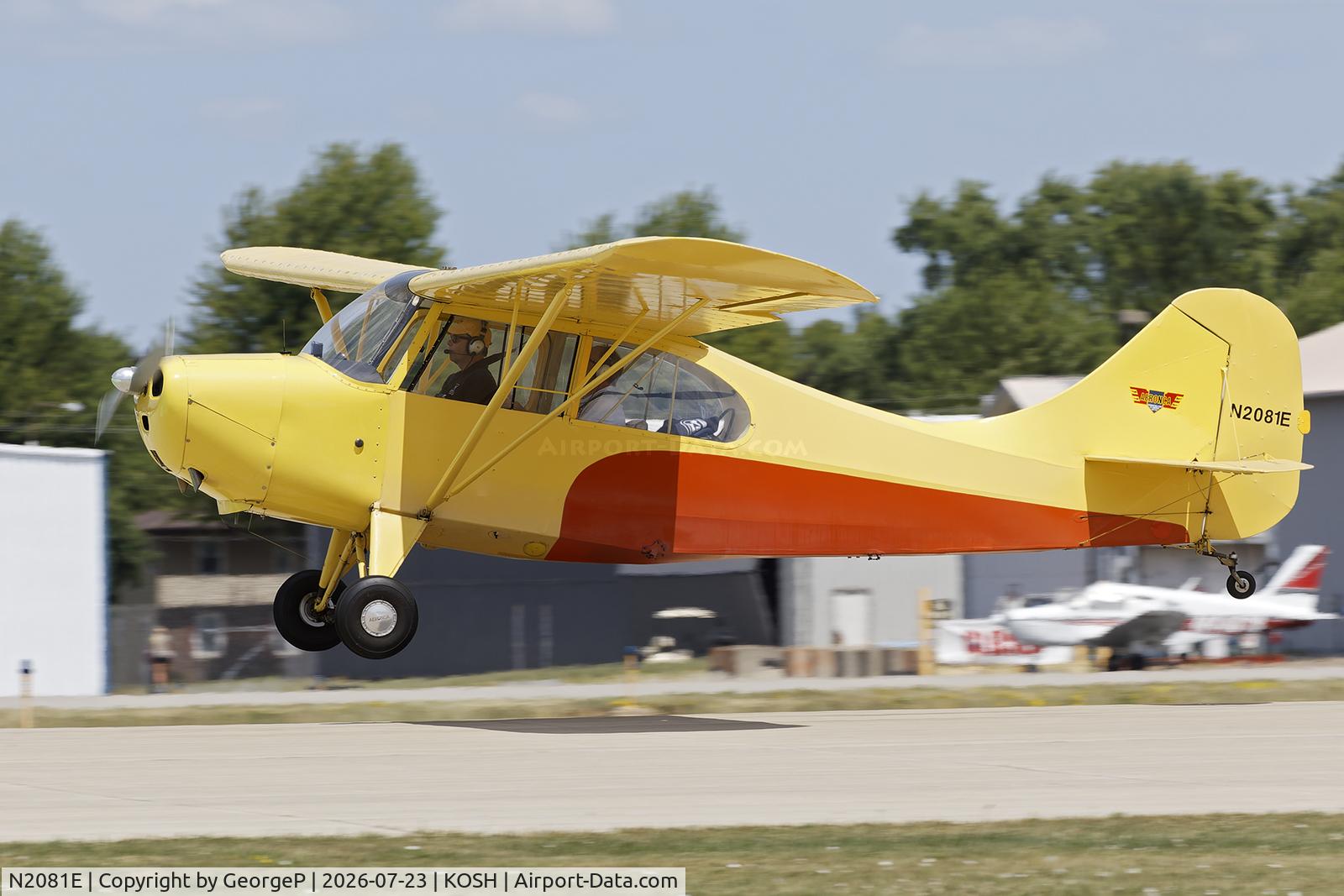 Aircraft N2081E, 1946 Aeronca 7AC Champion, c/n 7AC-5651, Airventure 2026., at KOSH, photo by GeorgeP