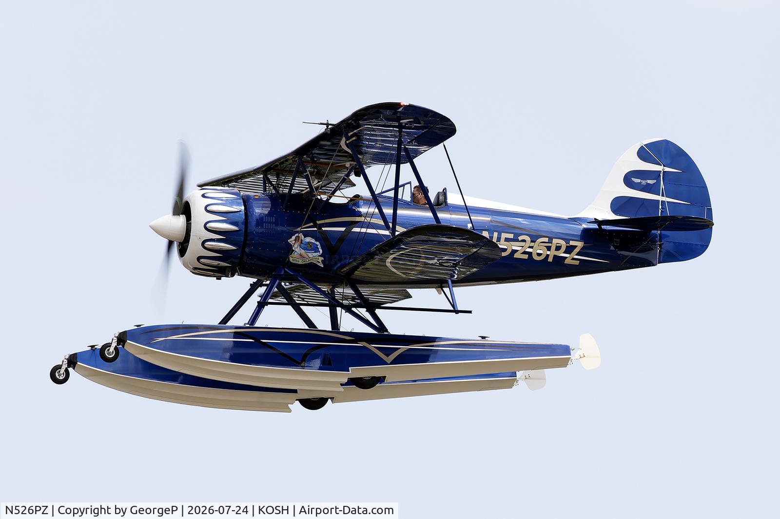 Aircraft N526PZ, 2020 Waco YMF-5C, c/n F5C-8F156, Airventure 2026., at KOSH, photo by GeorgeP