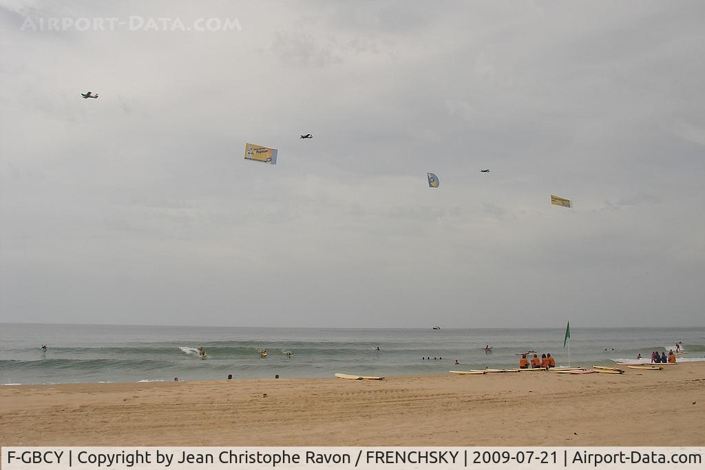 Aircraft F-GBCY, Socata Rallye 180T Galerien, c/n 3171, Plage du Grand Crohot, Gironde, France, photo by Jean Christophe Ravon / FRENCHSKY