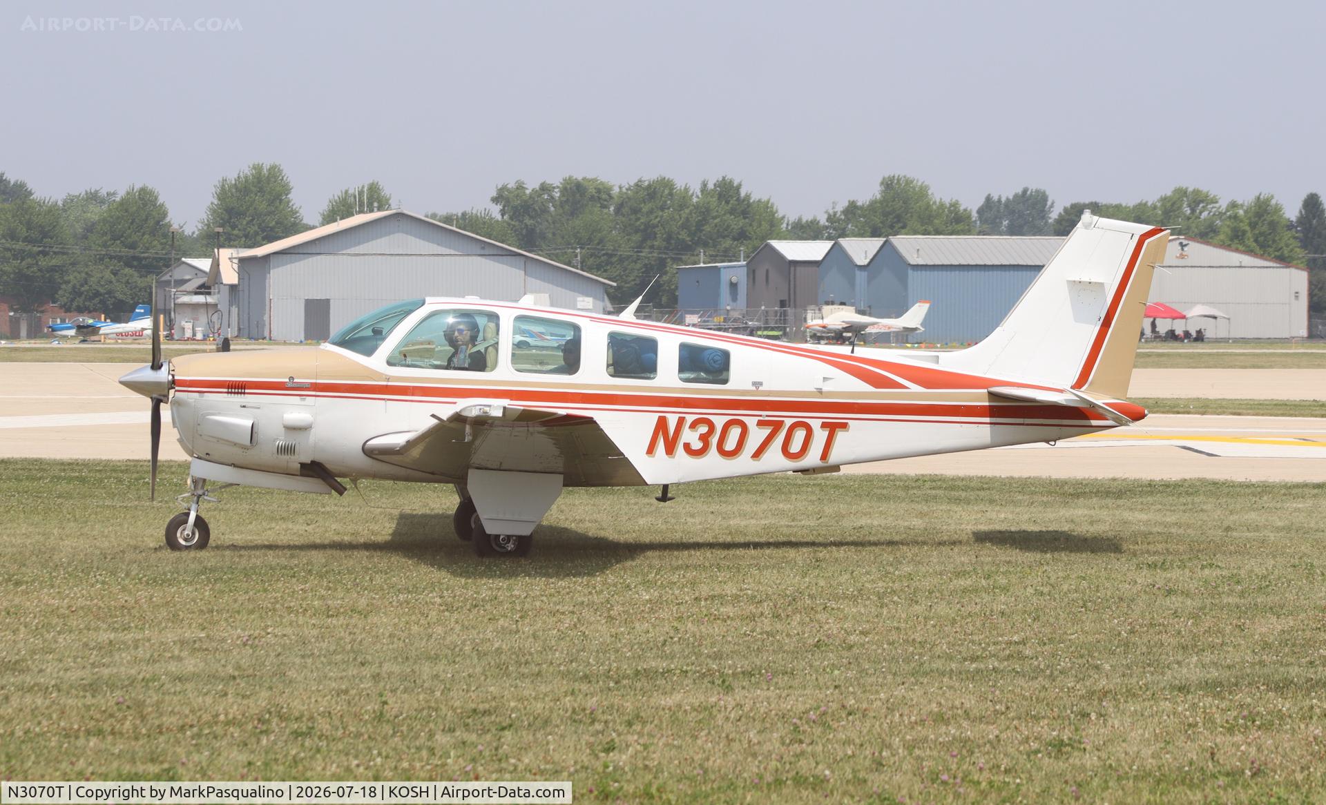Aircraft N3070T, 1987 Beech B36TC Bonanza, c/n EA-462, Beech B36TC, at KOSH, photo by MarkPasqualino